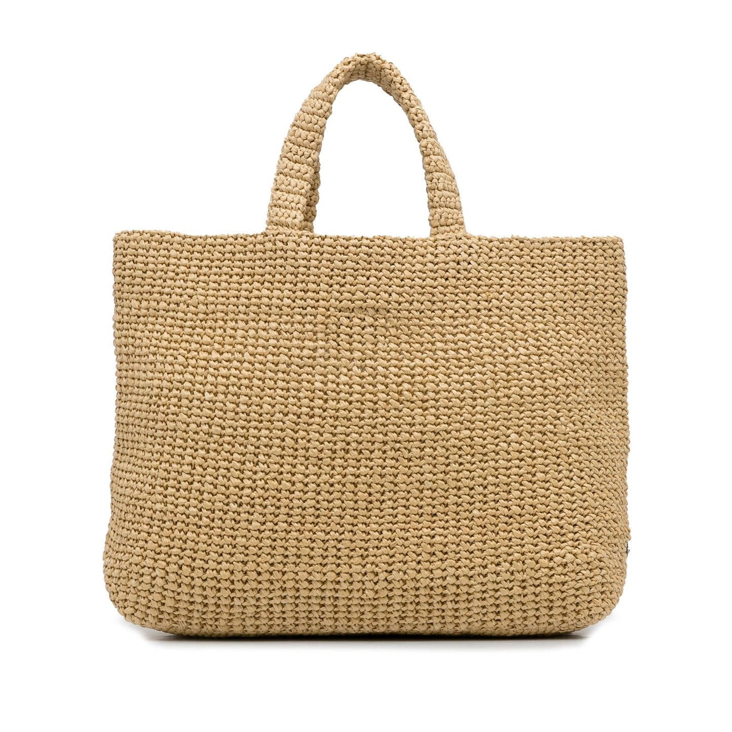 Prada Raffia Logo Tote Bag (SHG-ZnBIpP)