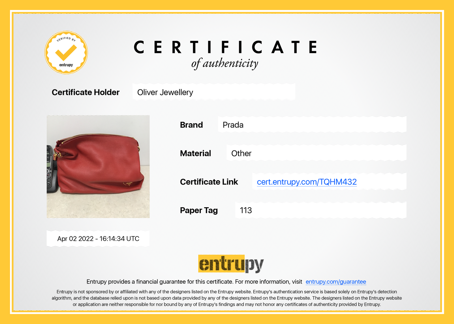 Prada Red Vitello Daino Leather Side Zip Hobo