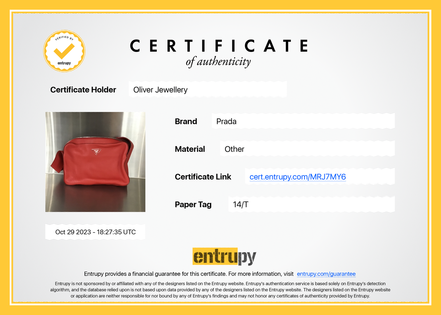 Prada Red Vitello Daino Leather Zipped Shoulder Bag
