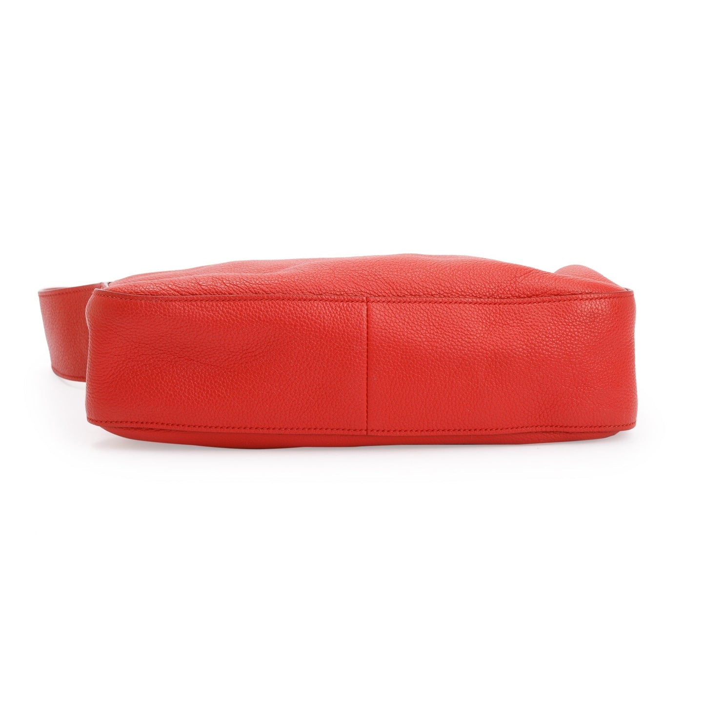 Prada Red Vitello Daino Leather Zipped Shoulder Bag