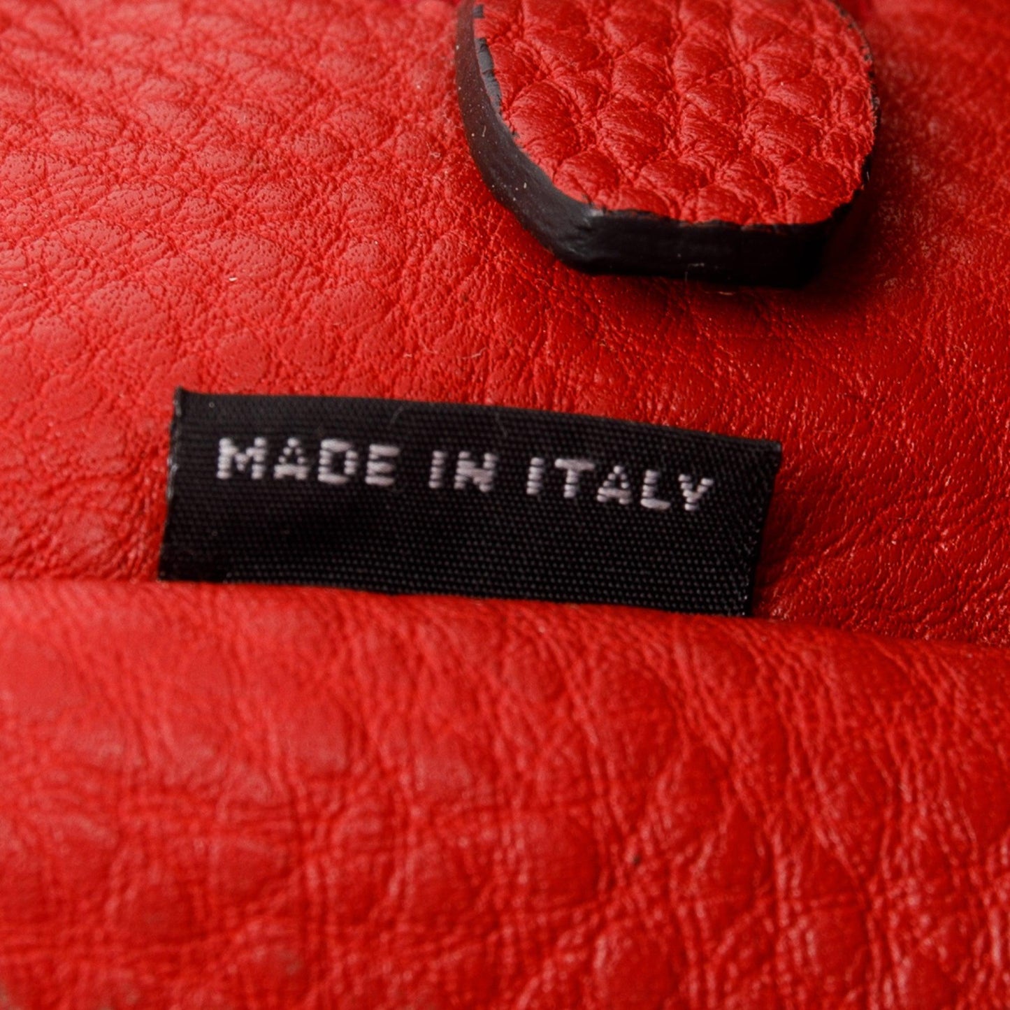 Prada Red Vitello Daino Sound Twin Pocket Tote