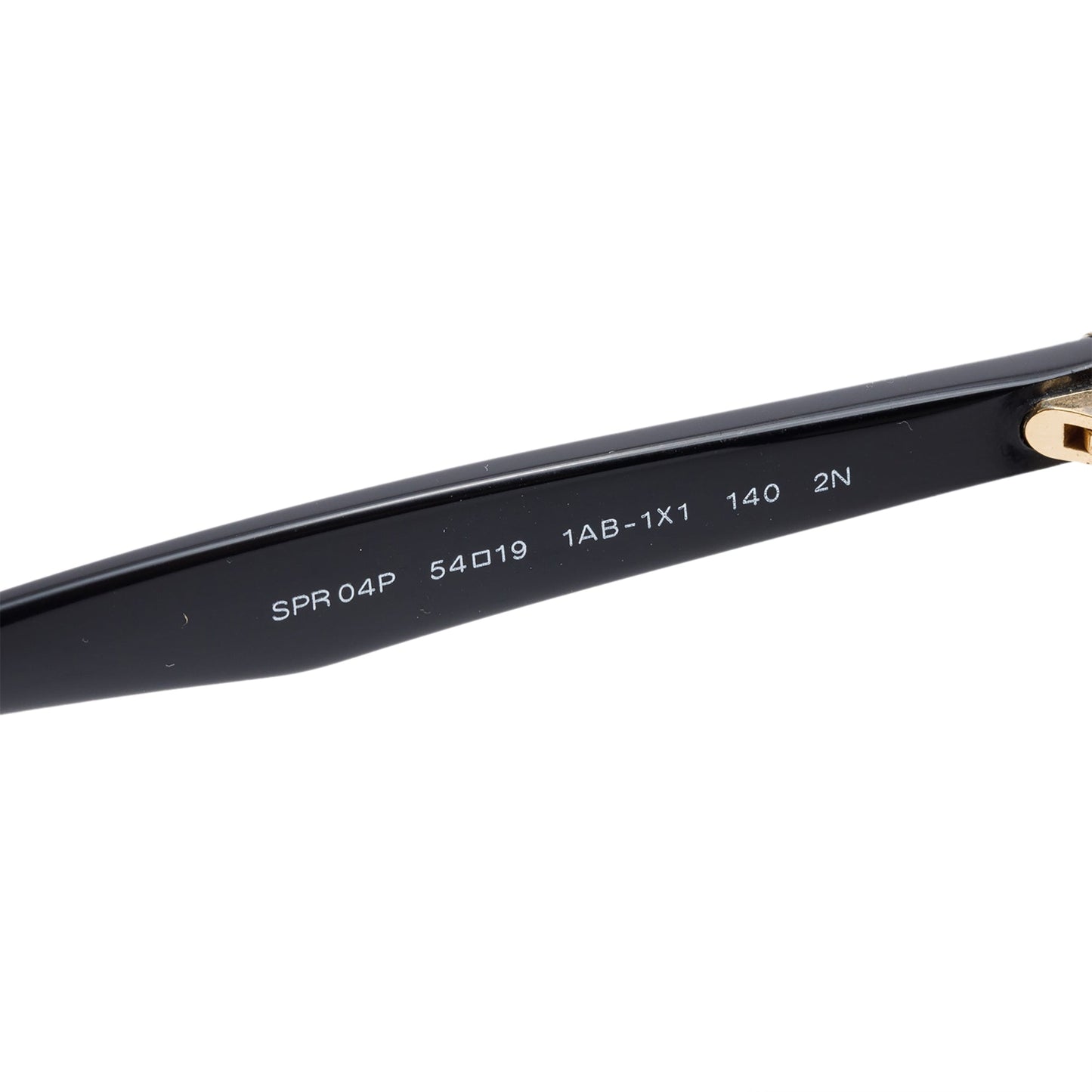 Prada SPR 04P Black Acetate Crystal Cat Eye Sunglasses