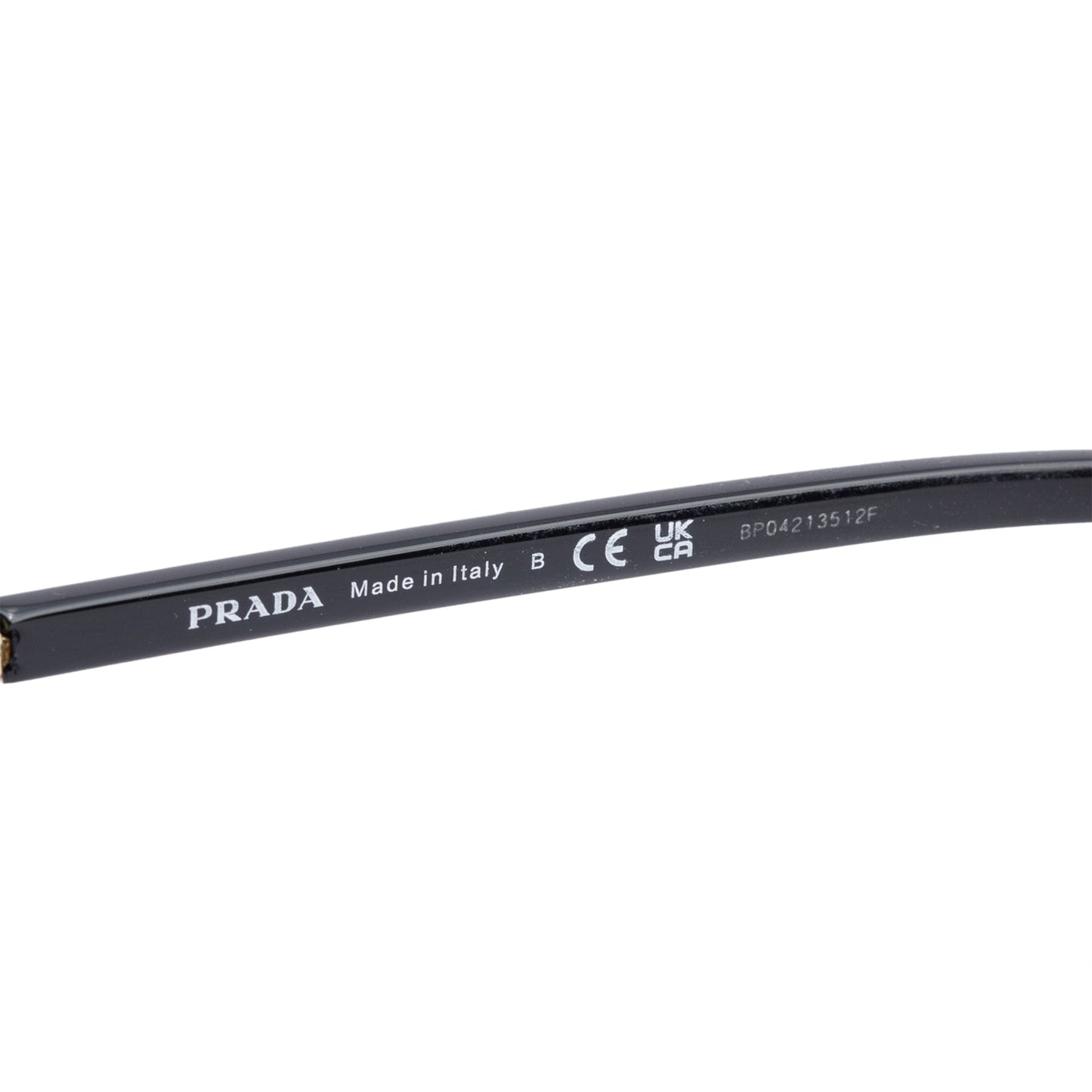 Prada SPR 10V Black Acetate Square Sunglasses
