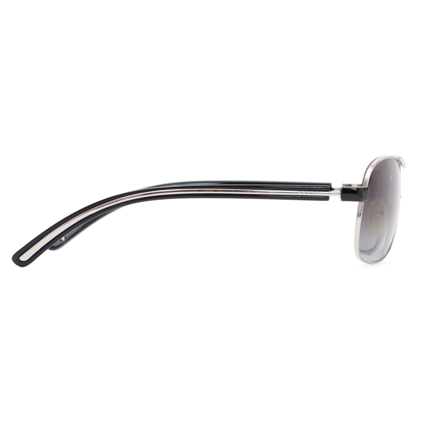 Prada SPR59L Silver-Tonte Metal Aviator Sunglasses