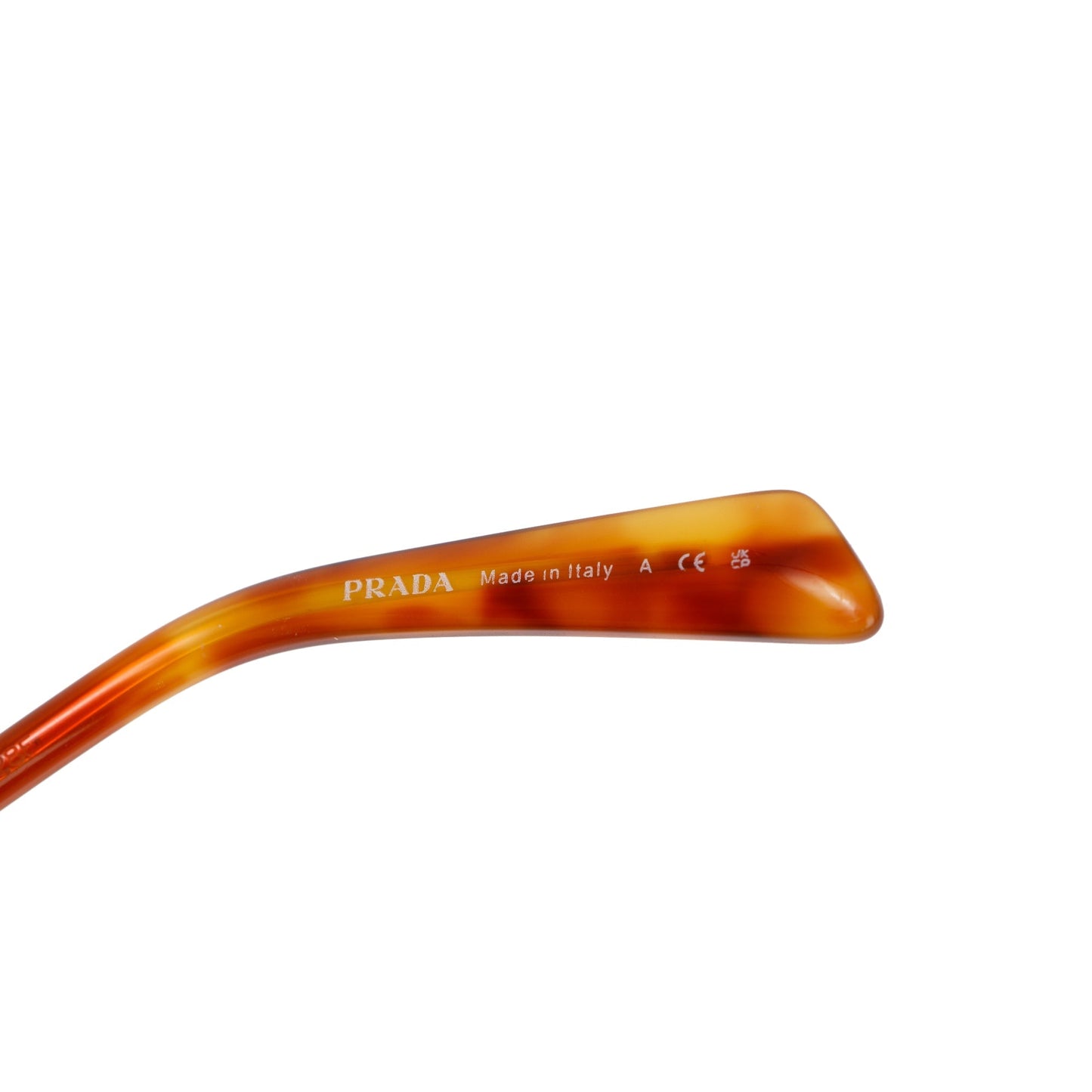 Prada SPR737 Gold-Tonte Metal Triangle Logo Aviator Sunglasses
