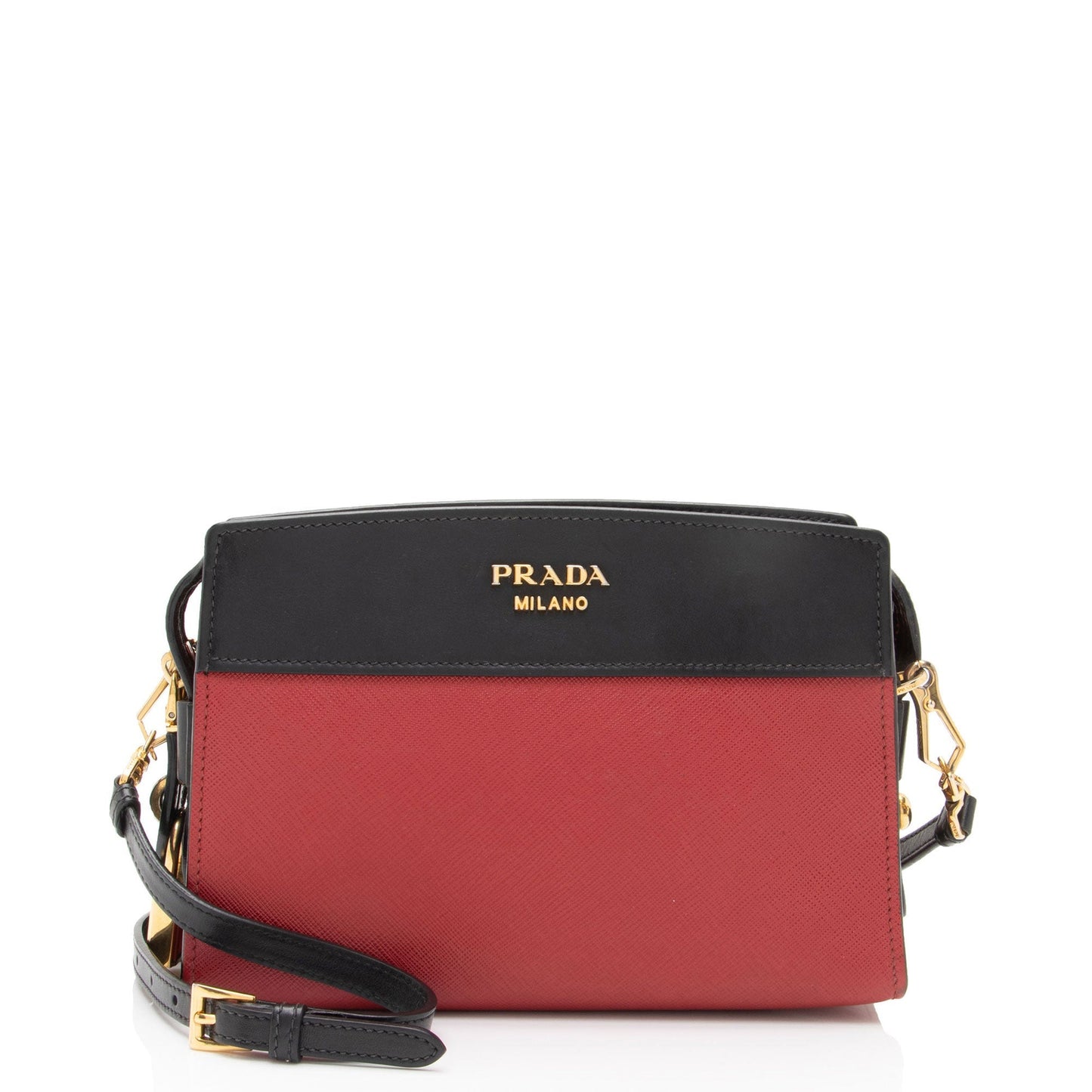 Prada Saffiano City Calf Esplanade Crossbody Bag (SHF-aLiiW2)