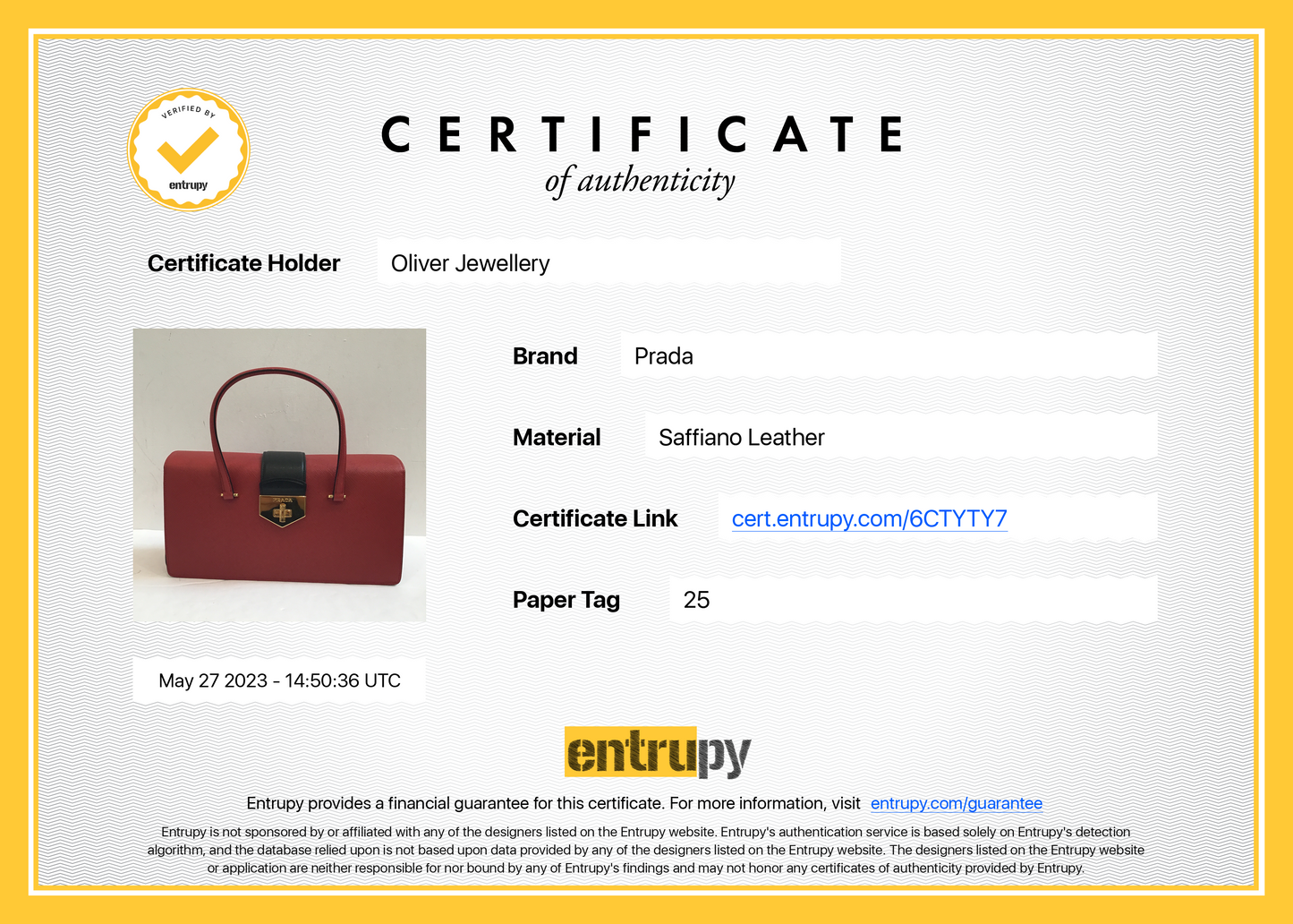 Prada Saffiano East West Tote