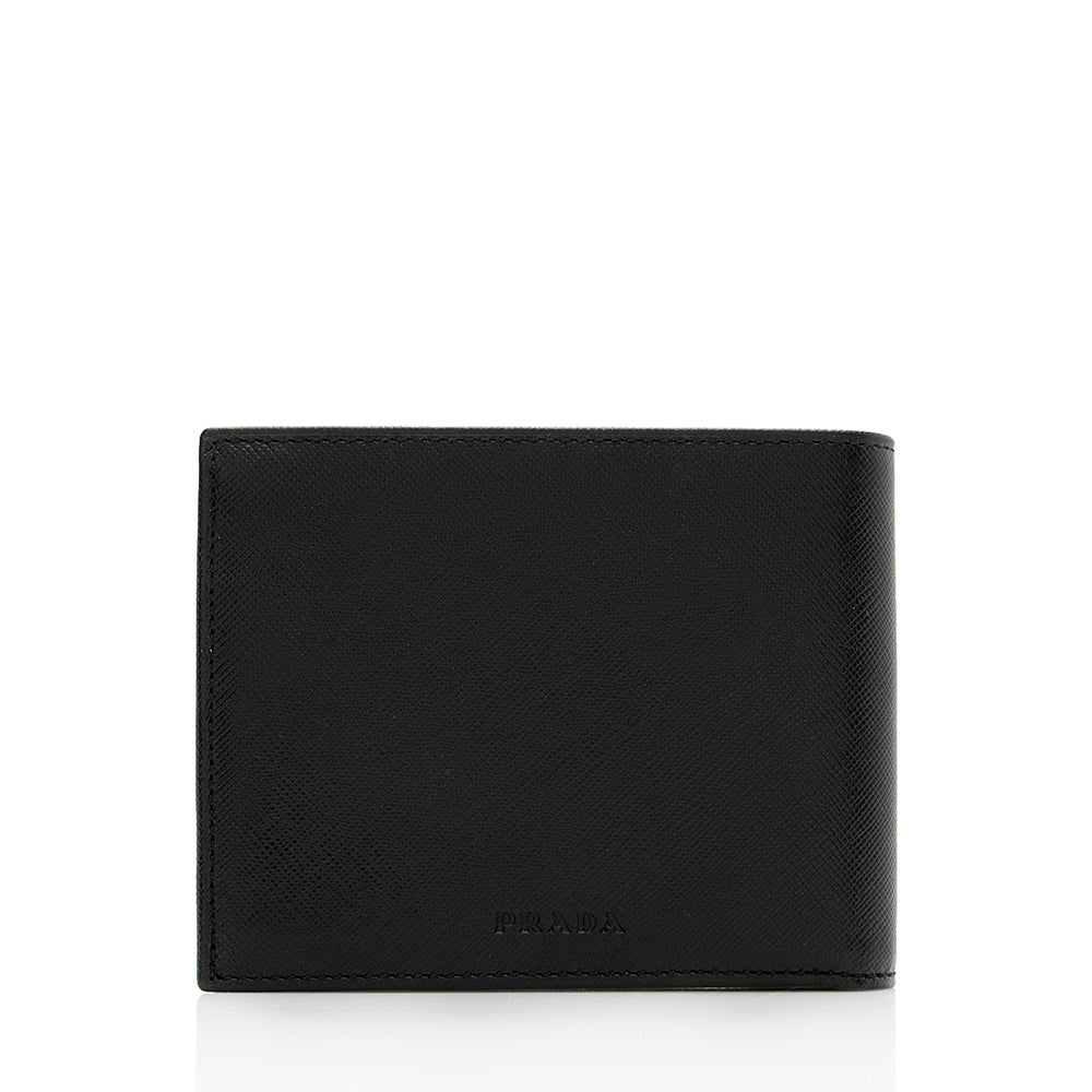 Prada Saffiano Leather Bifold Wallet (SHF-20832)