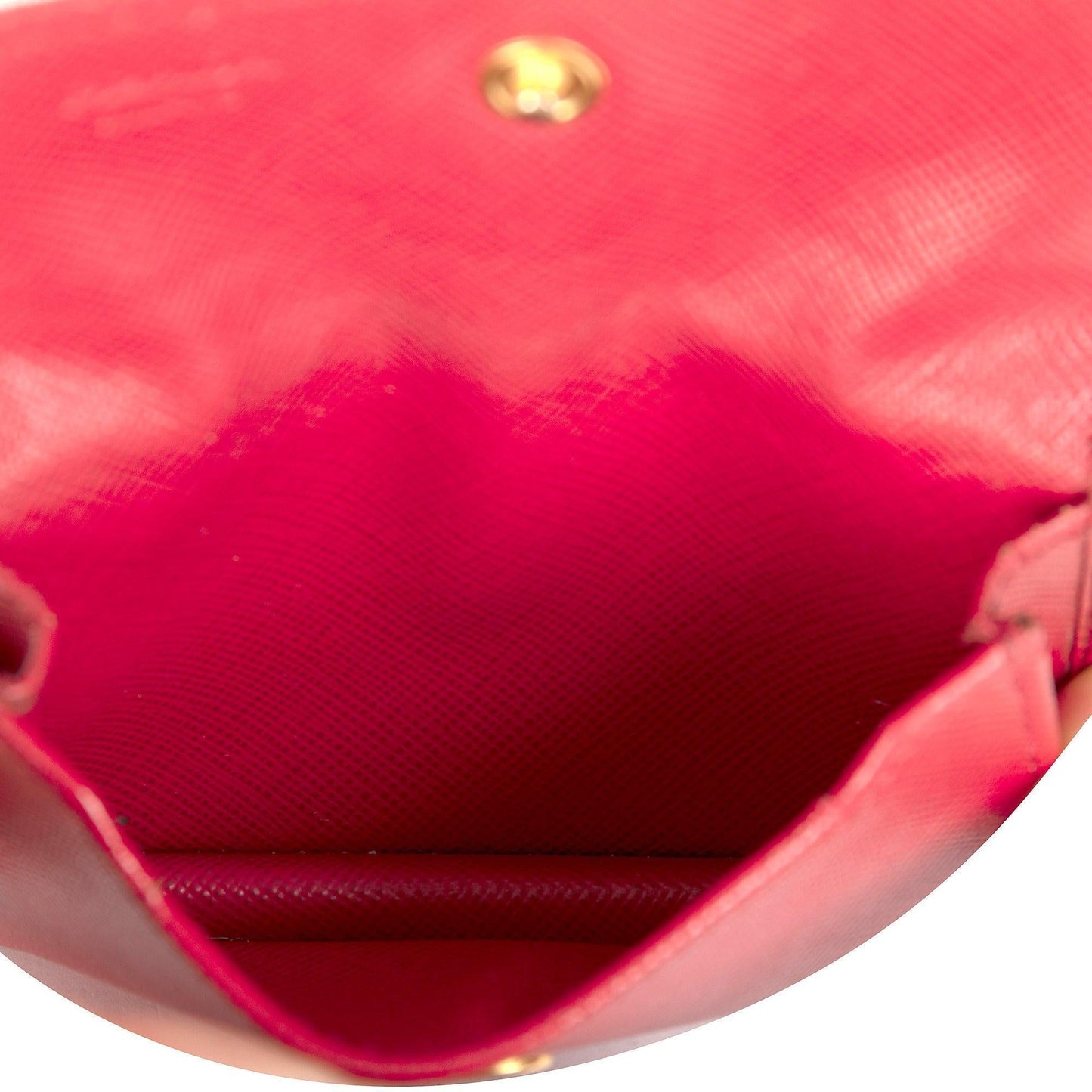 Prada Saffiano Leather Flap Card Holder