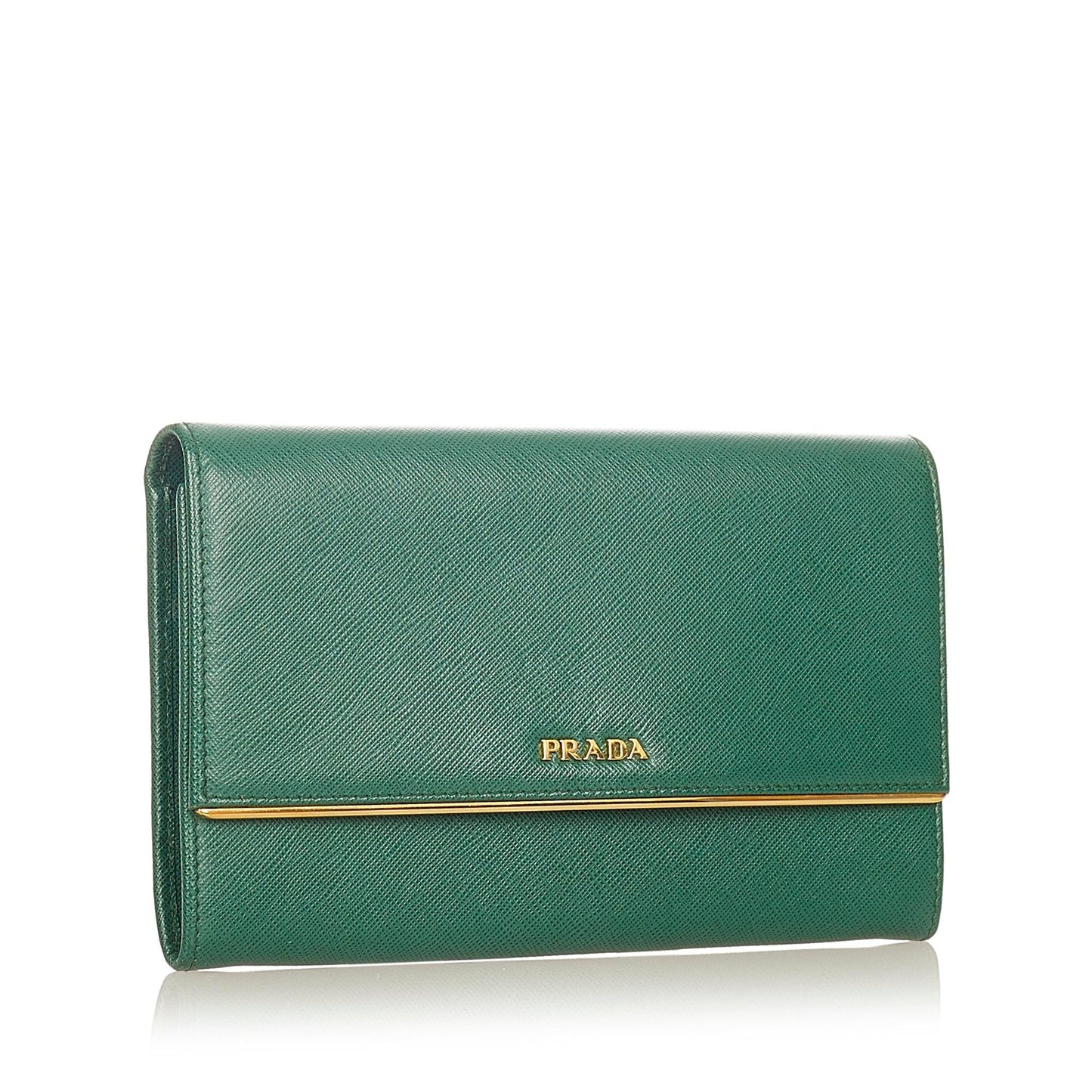 Prada Saffiano Leather Long Wallet (SHG-24218)