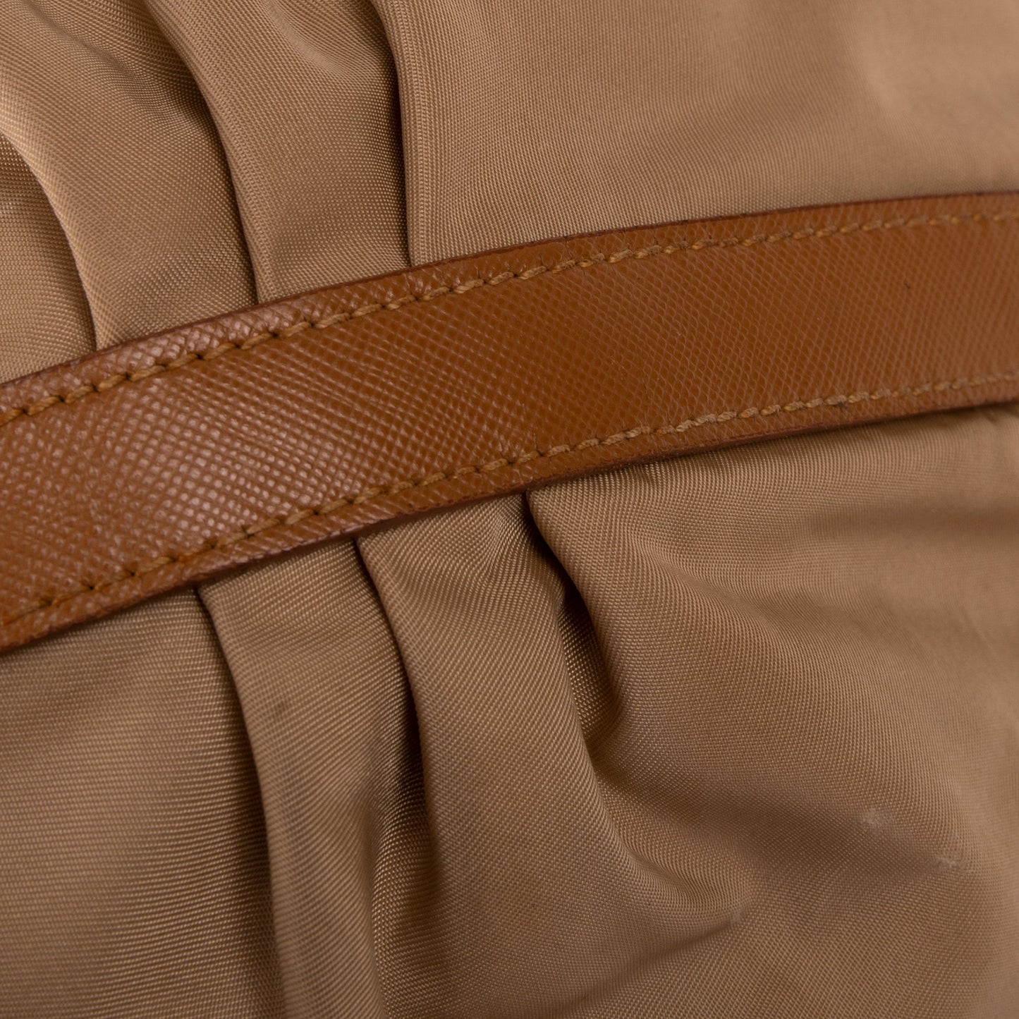 Prada Saffiano Leather-Trimmed Tessuto Hobo