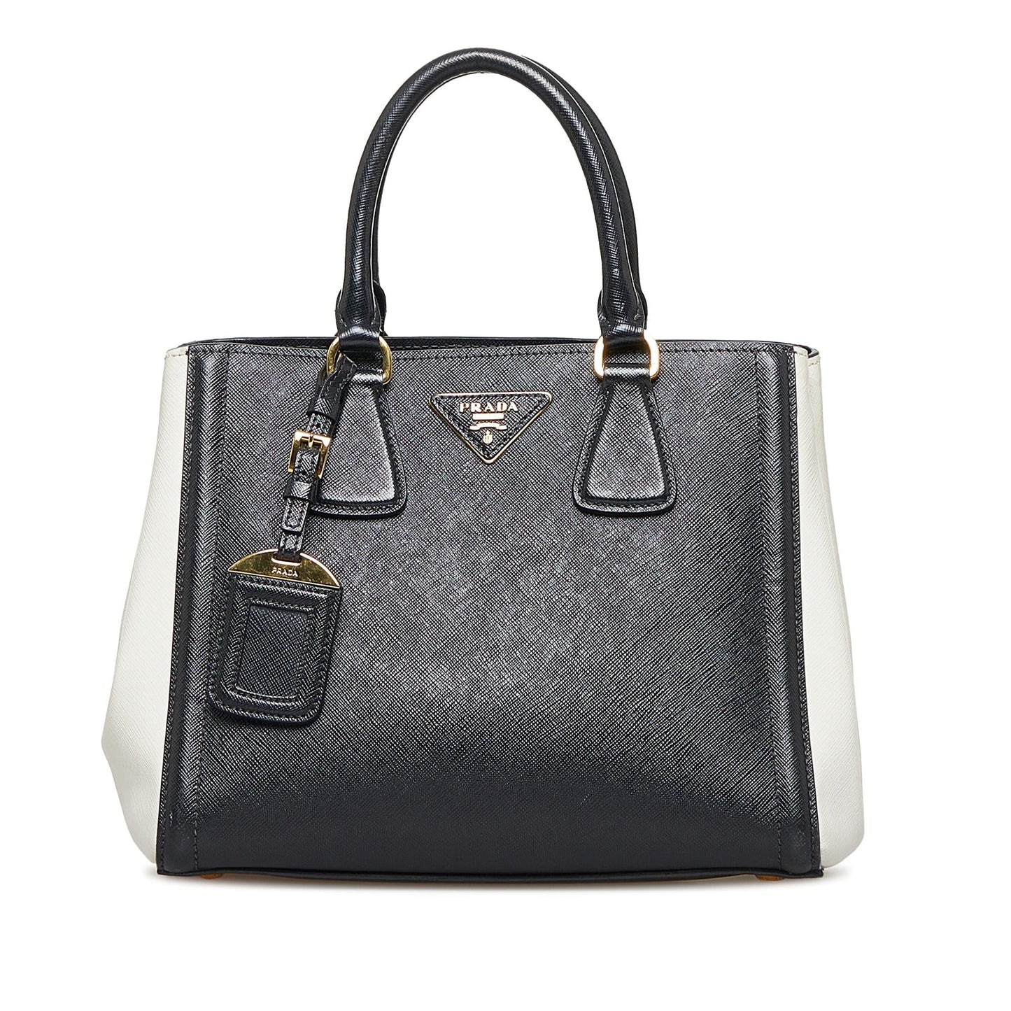 Prada Saffiano Lux Bicolor Satchel (SHG-yqxLV0)