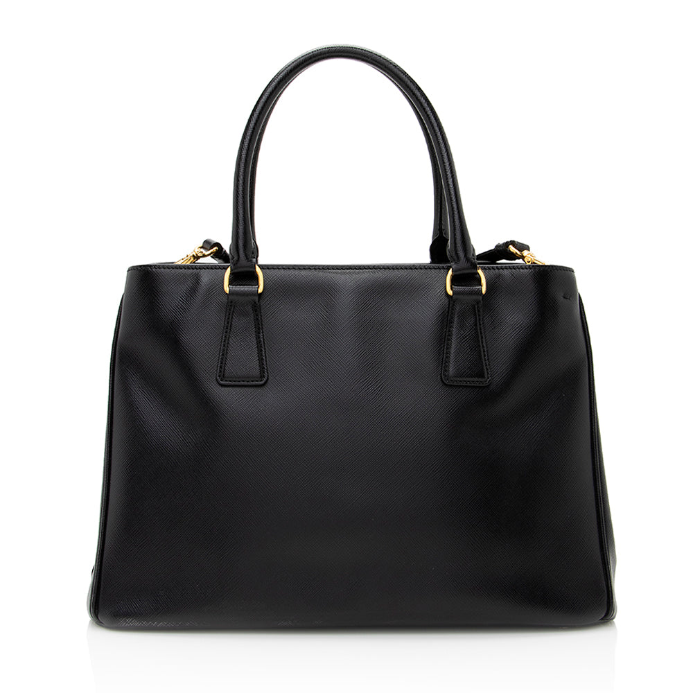 Prada Saffiano Lux Double-Zip Medium Tote (SHF-20631)