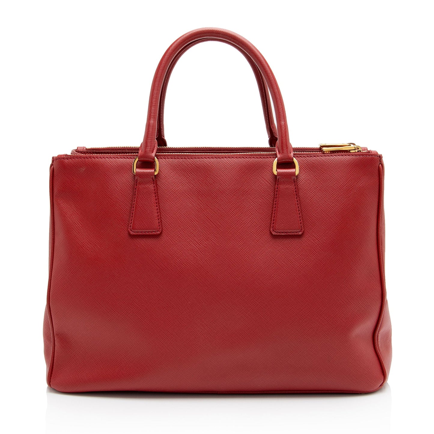Prada Saffiano Lux Double Zip Medium Tote (SHF-58TlPT)