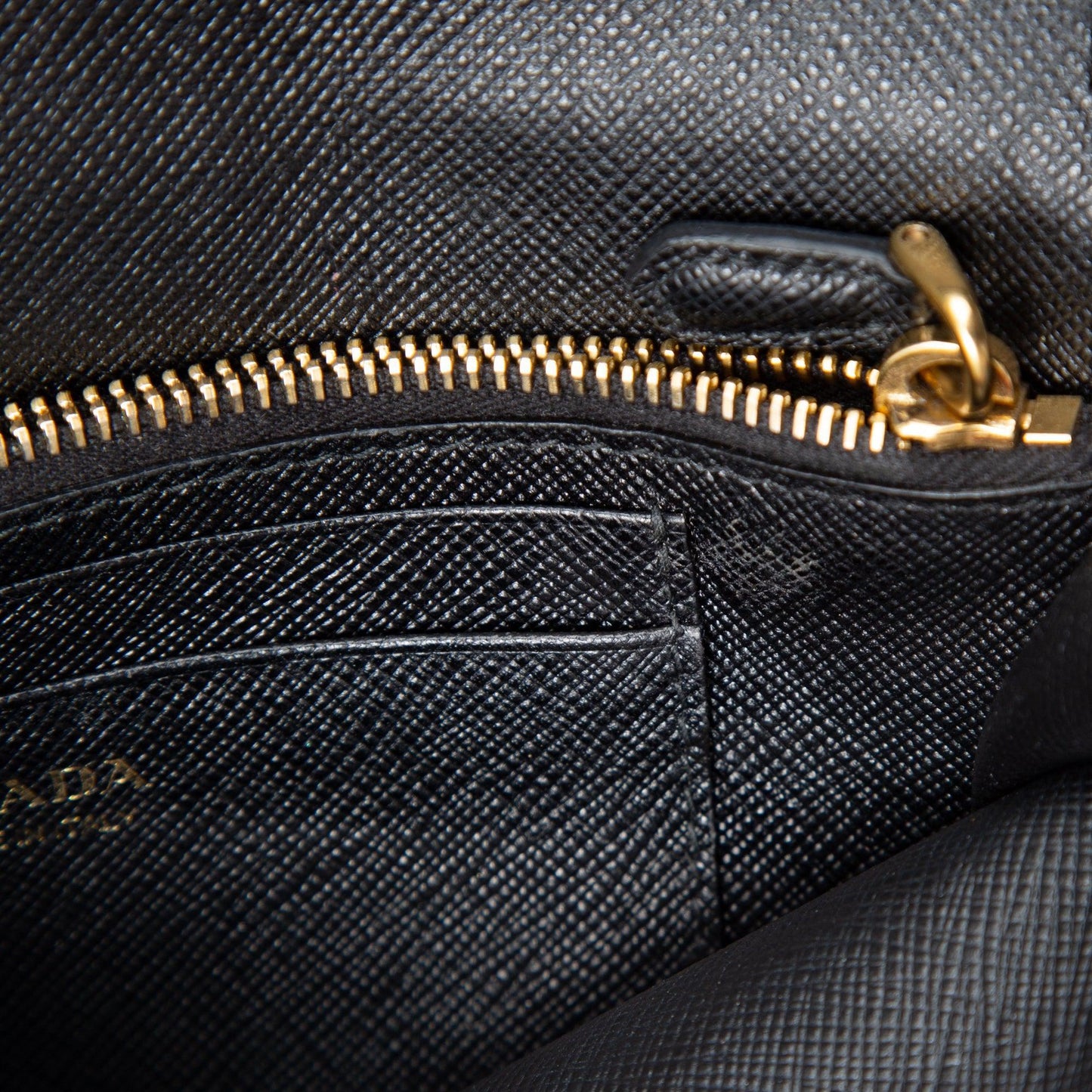 Prada Saffiano Lux Wallet on Chain