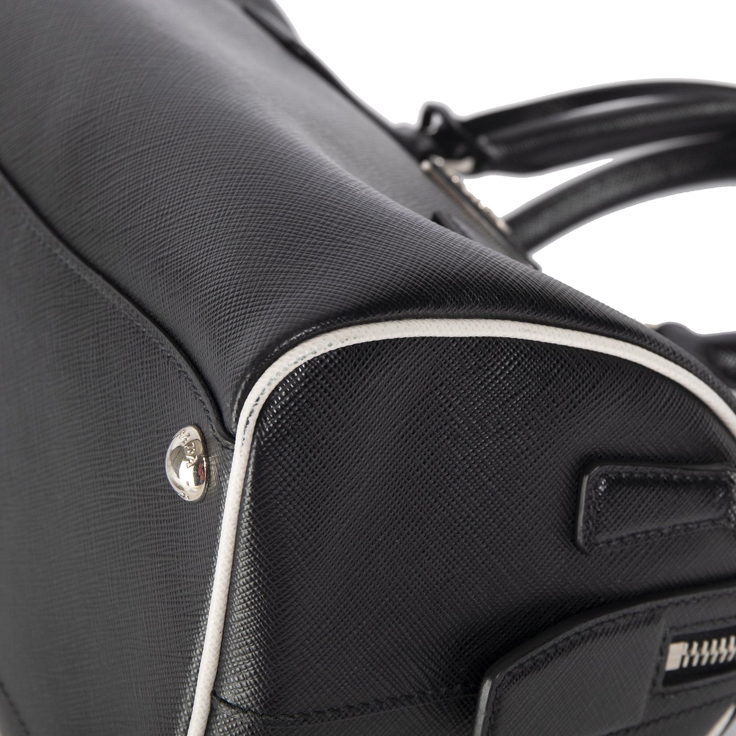 Prada Saffiano Mini Top Handle Bag