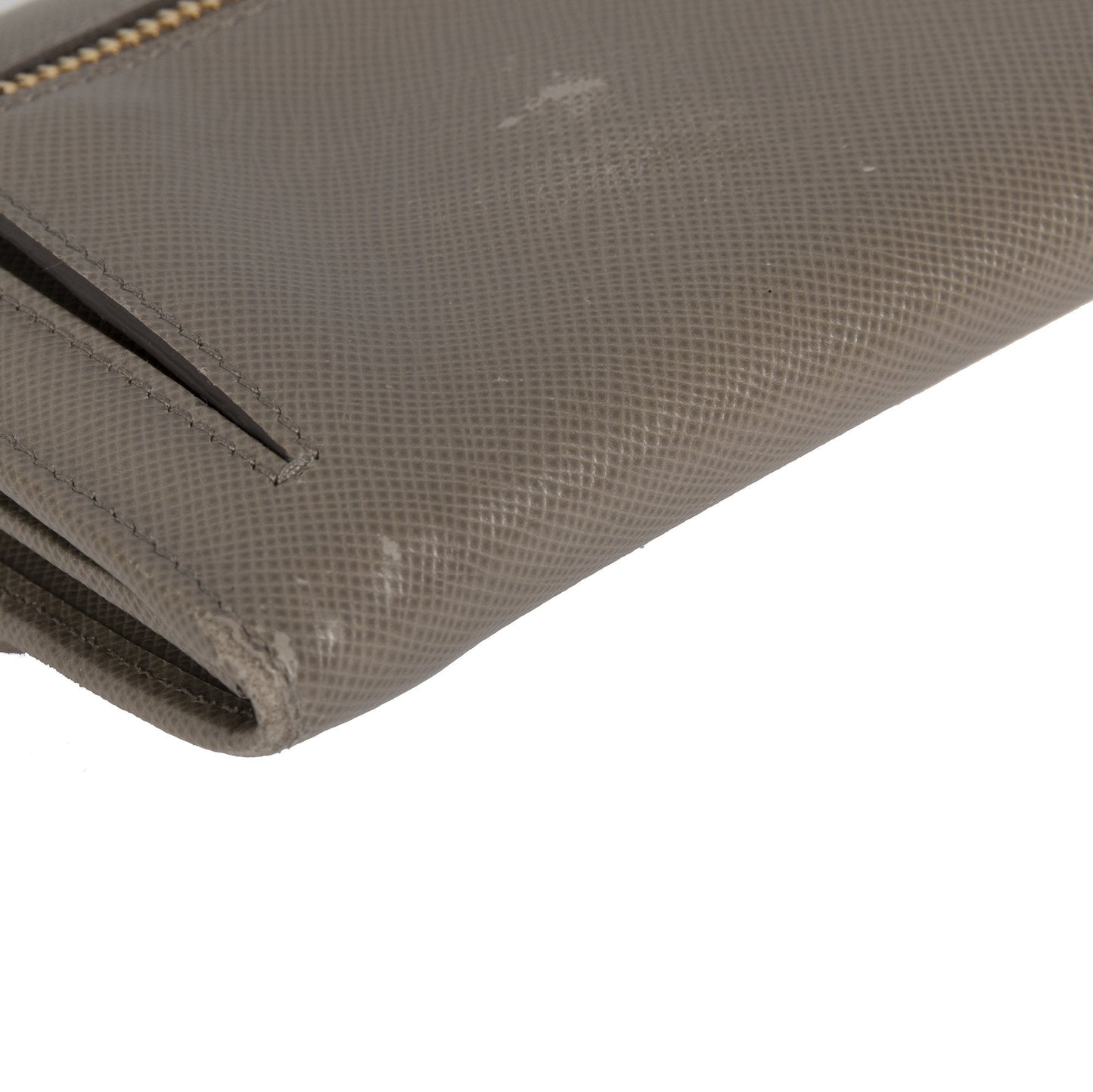 Prada Saffiano Push Lock Wallet