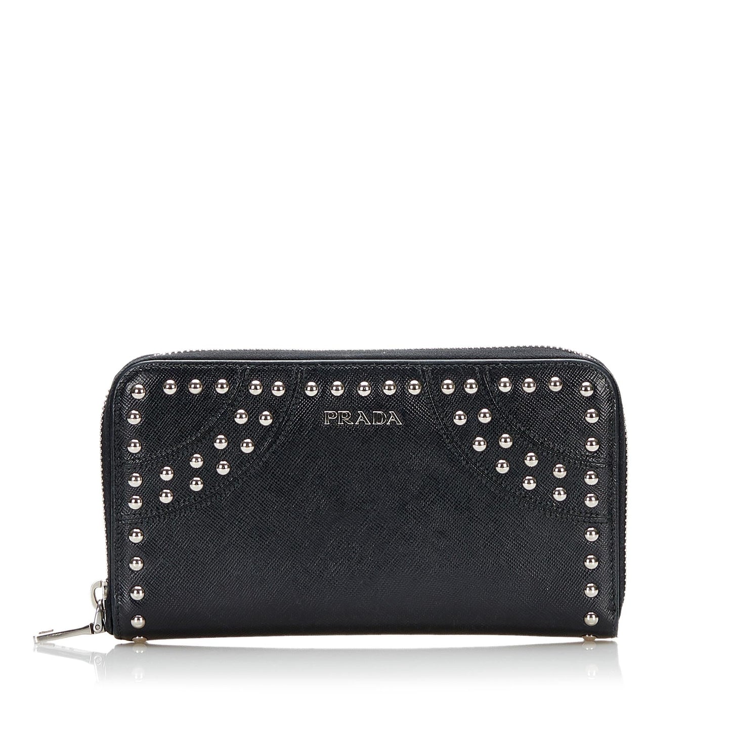 Prada Saffiano Studded Wallet (SHG-36976)