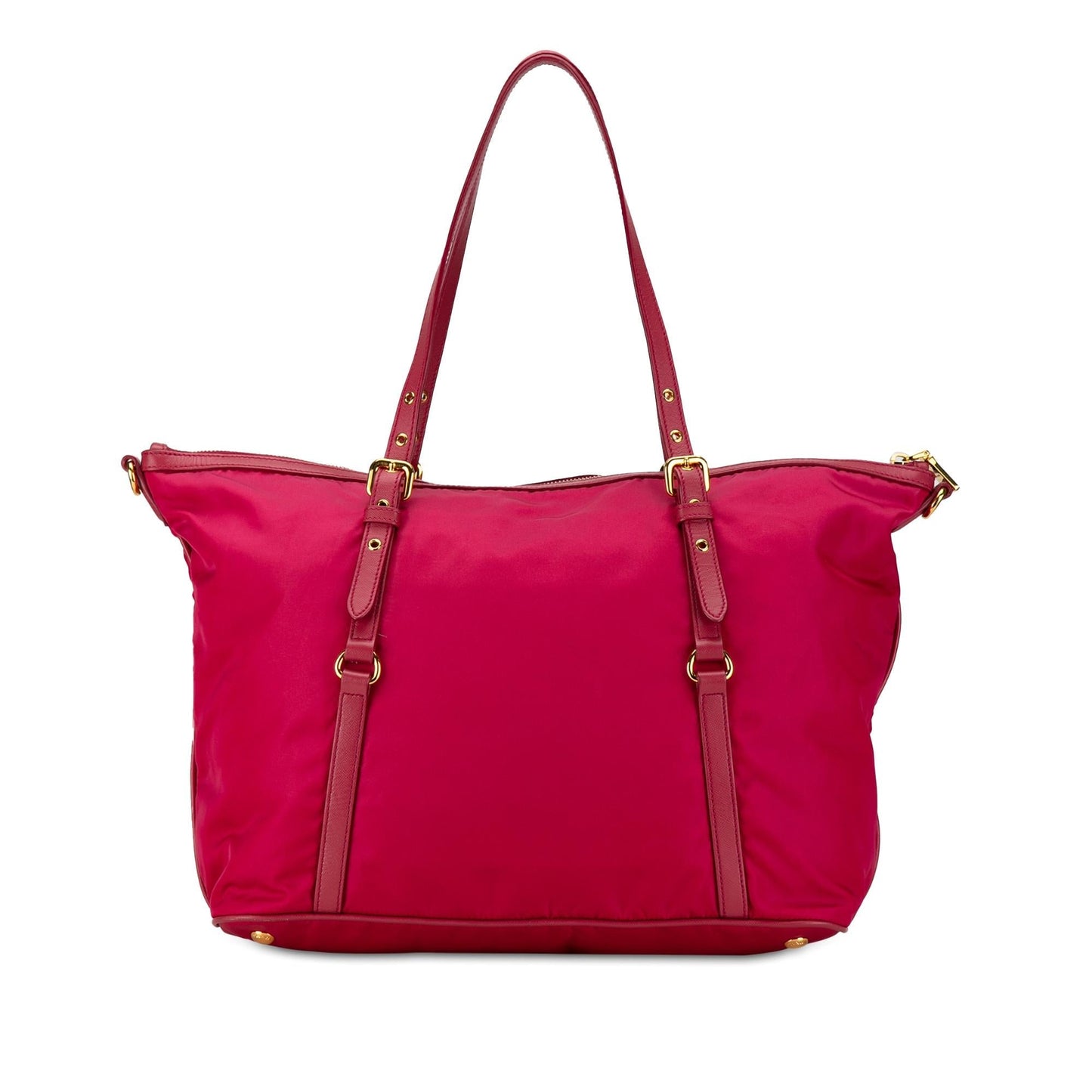 Prada Saffiano-Trimmed Tessuto Satchel