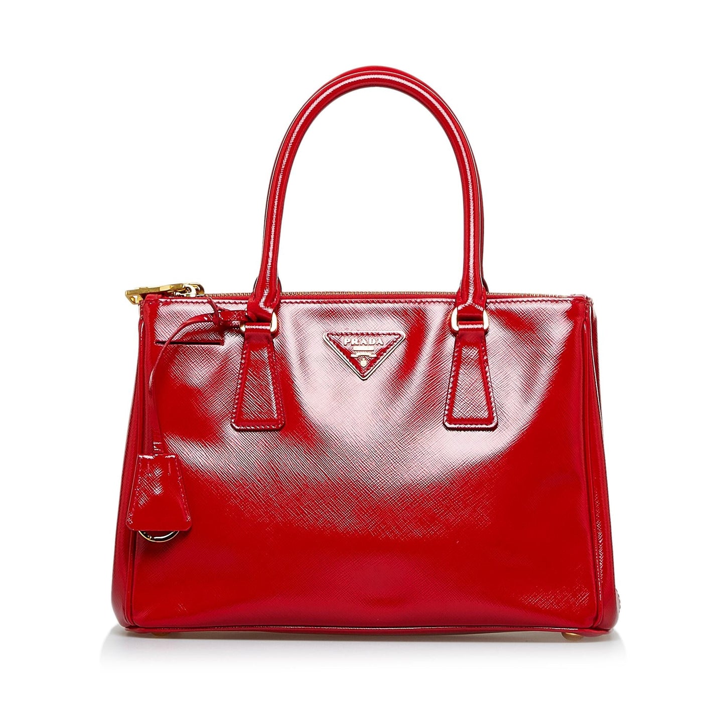 Prada Saffiano Vernice Galleria Double Zip (SHG-0AMfiu)