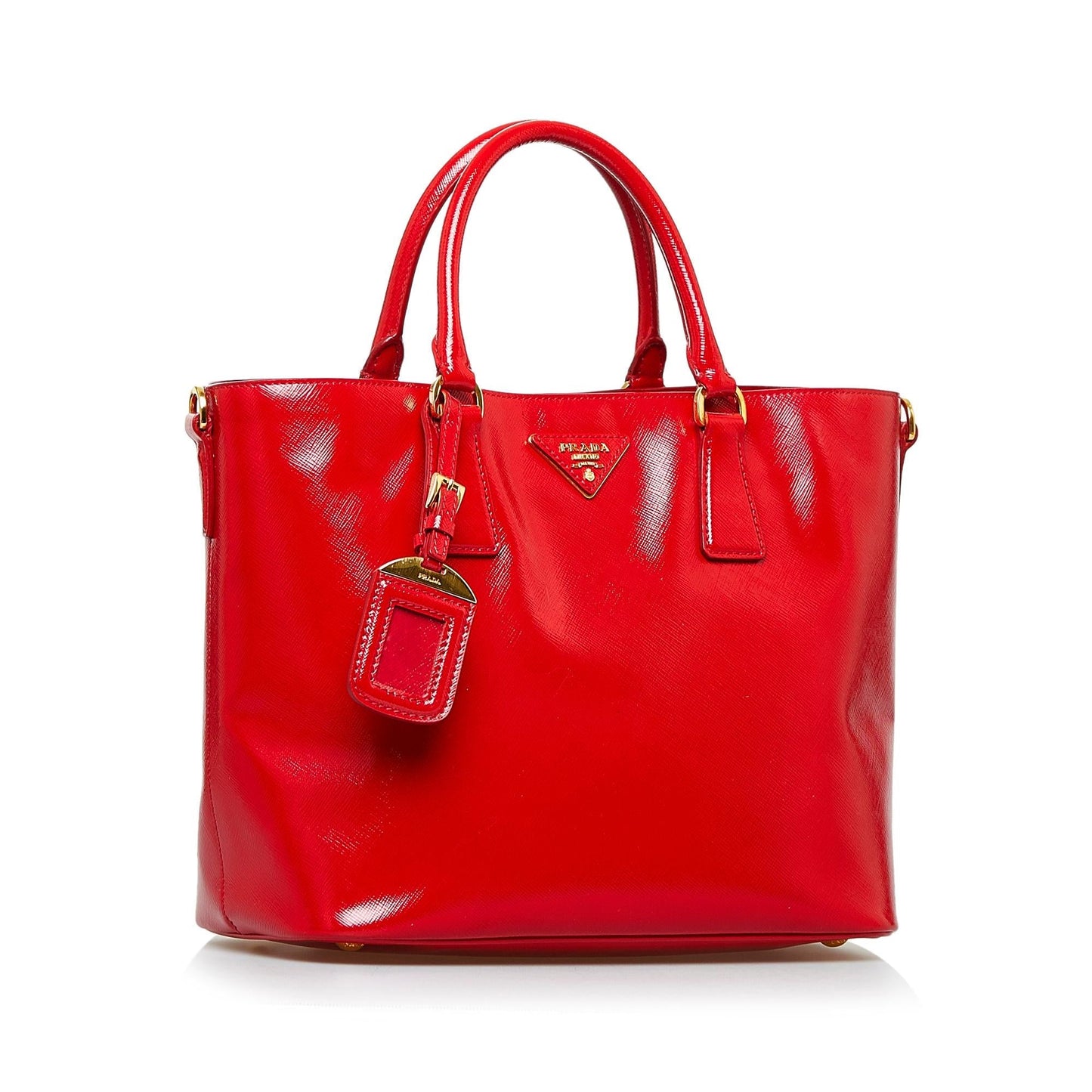 Prada Saffiano Vernice Satchel (SHG-cwL7fI)