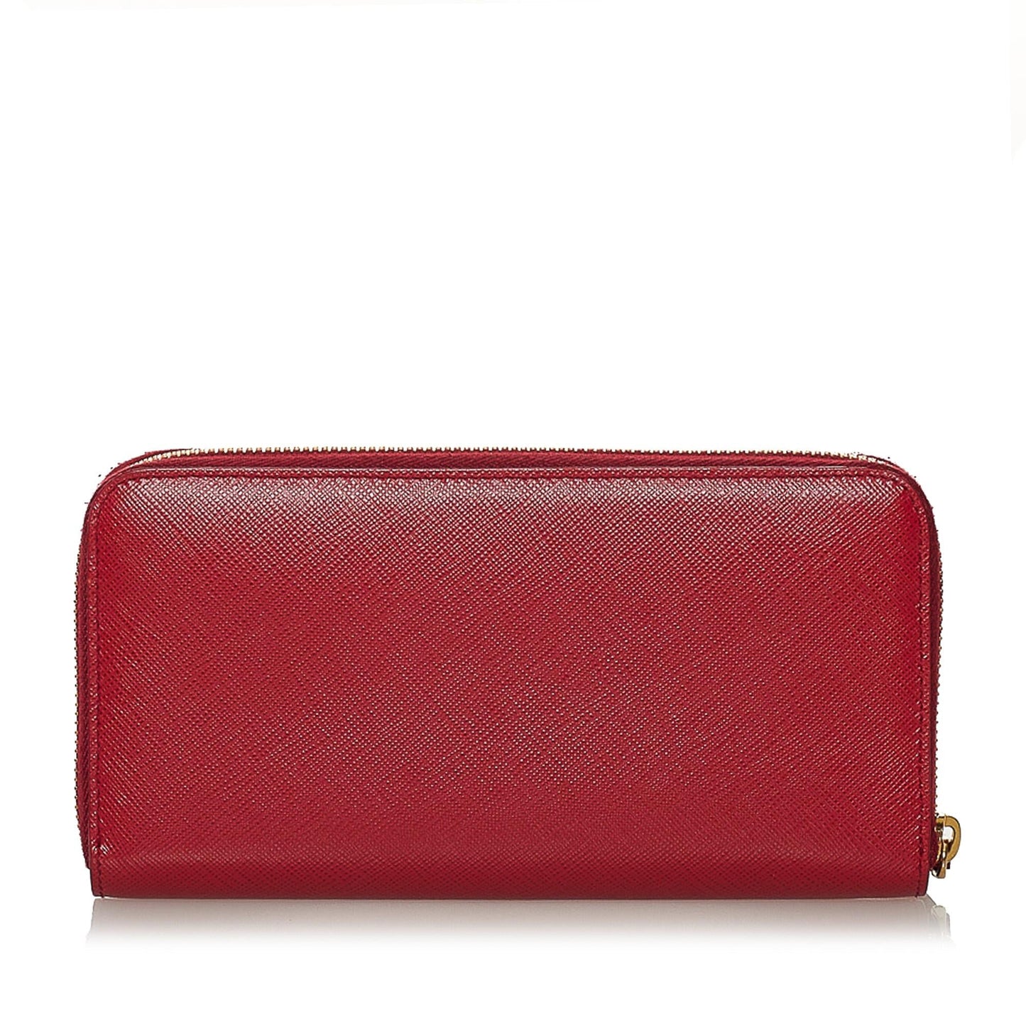 Prada Saffiano Zip Around Long Wallet (SHG-33292)