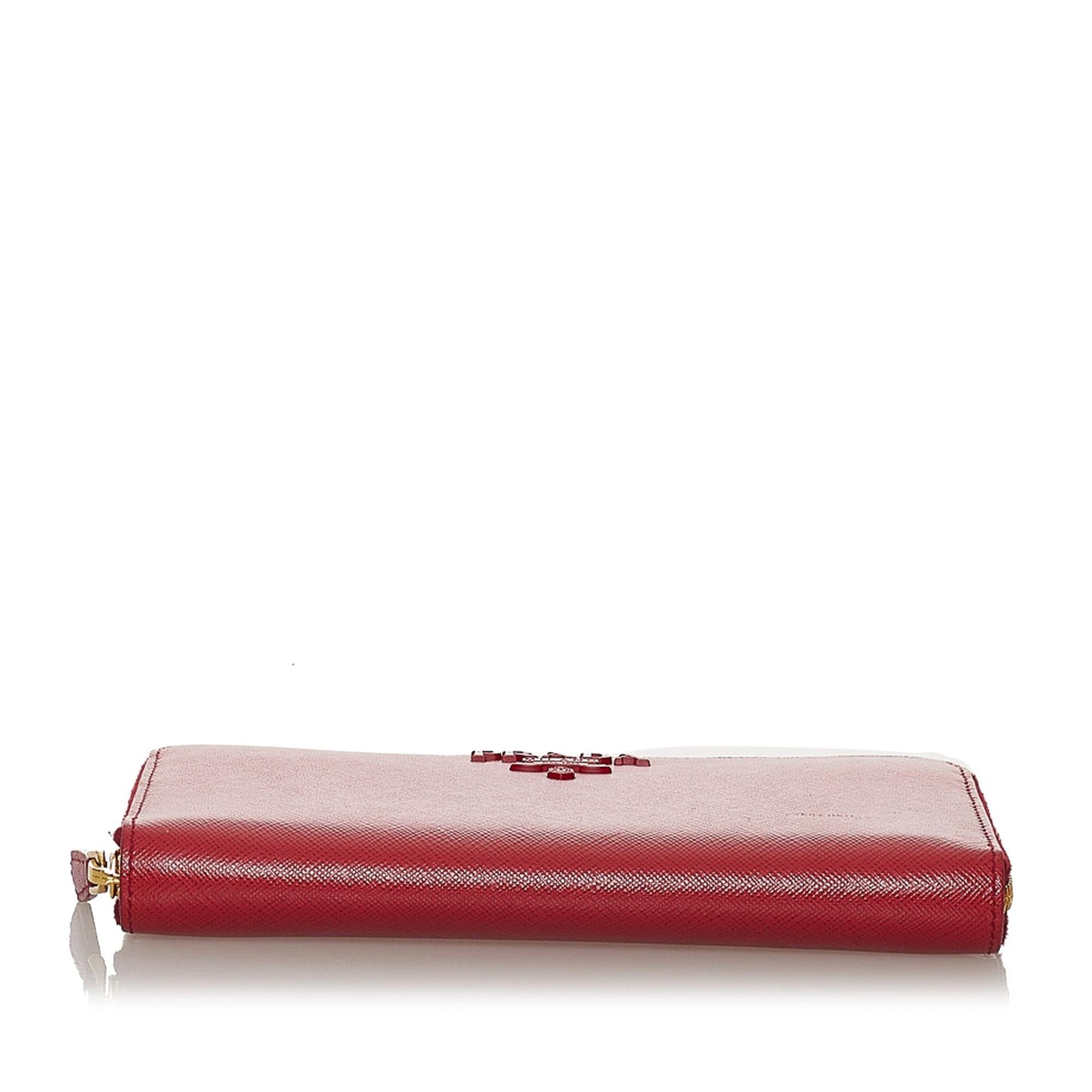Prada Saffiano Zip Around Long Wallet (SHG-33292)