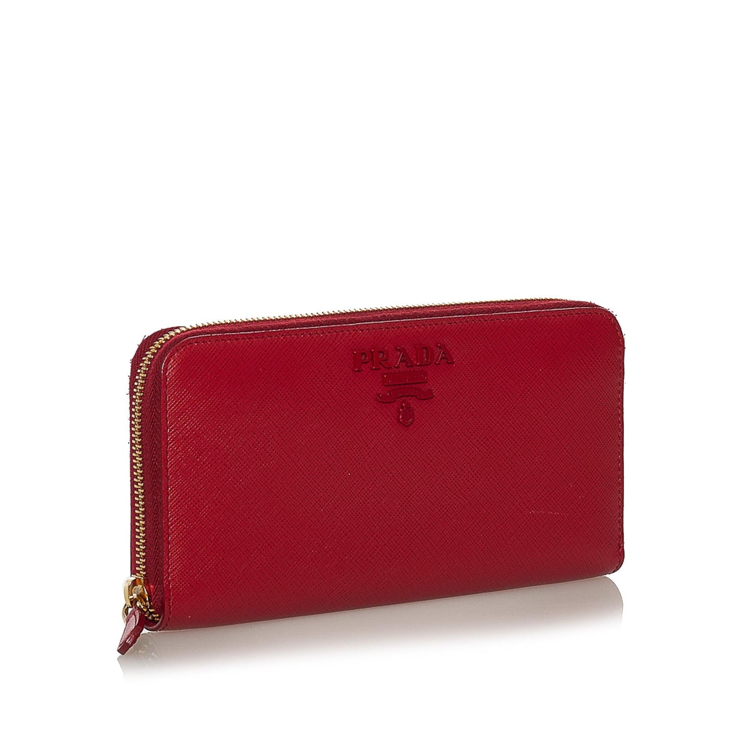 Prada Saffiano Zip Around Long Wallet (SHG-33292)