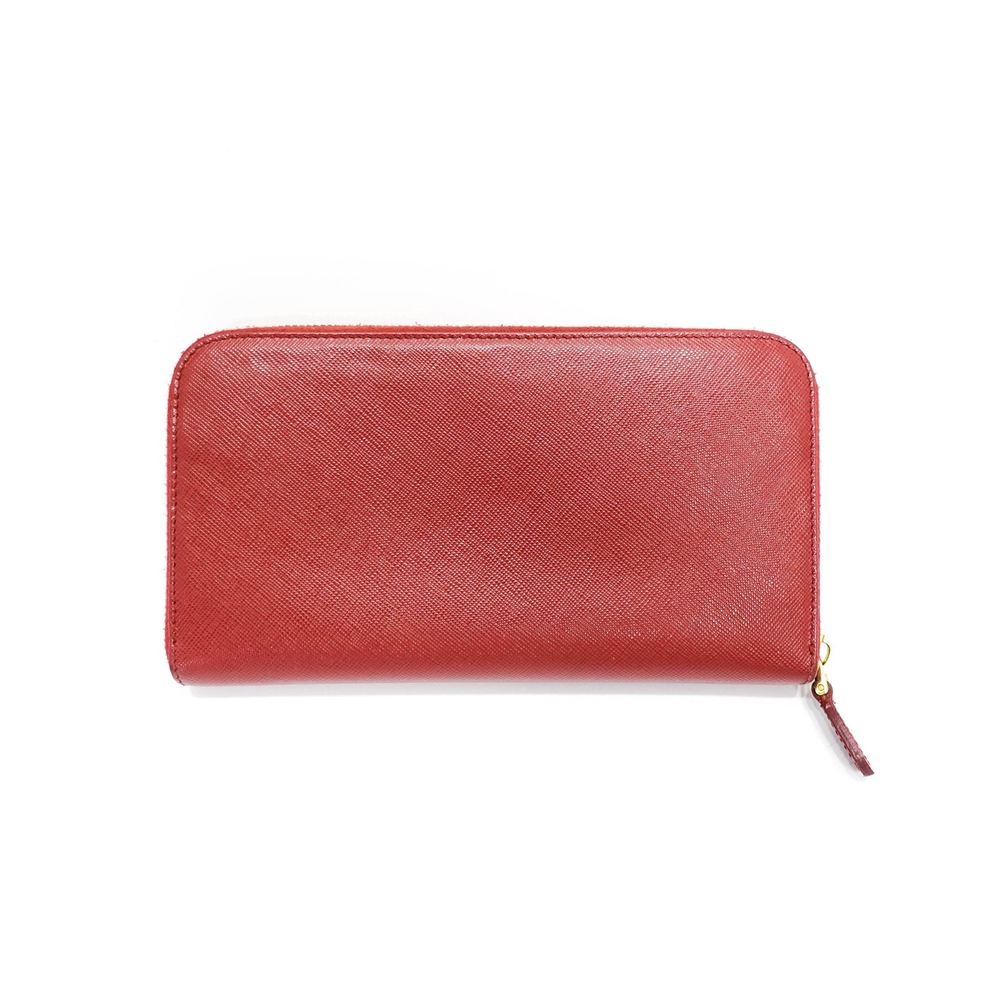 Prada Saffiano Zip Around Wallet