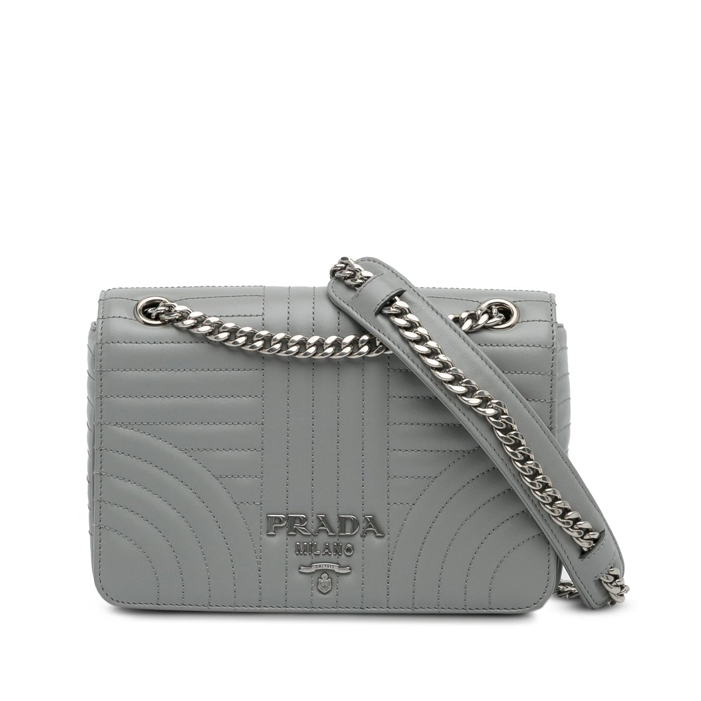 Prada Small Soft Calf Impunture Diagramme Bag (SHG-ZM6RZ0)