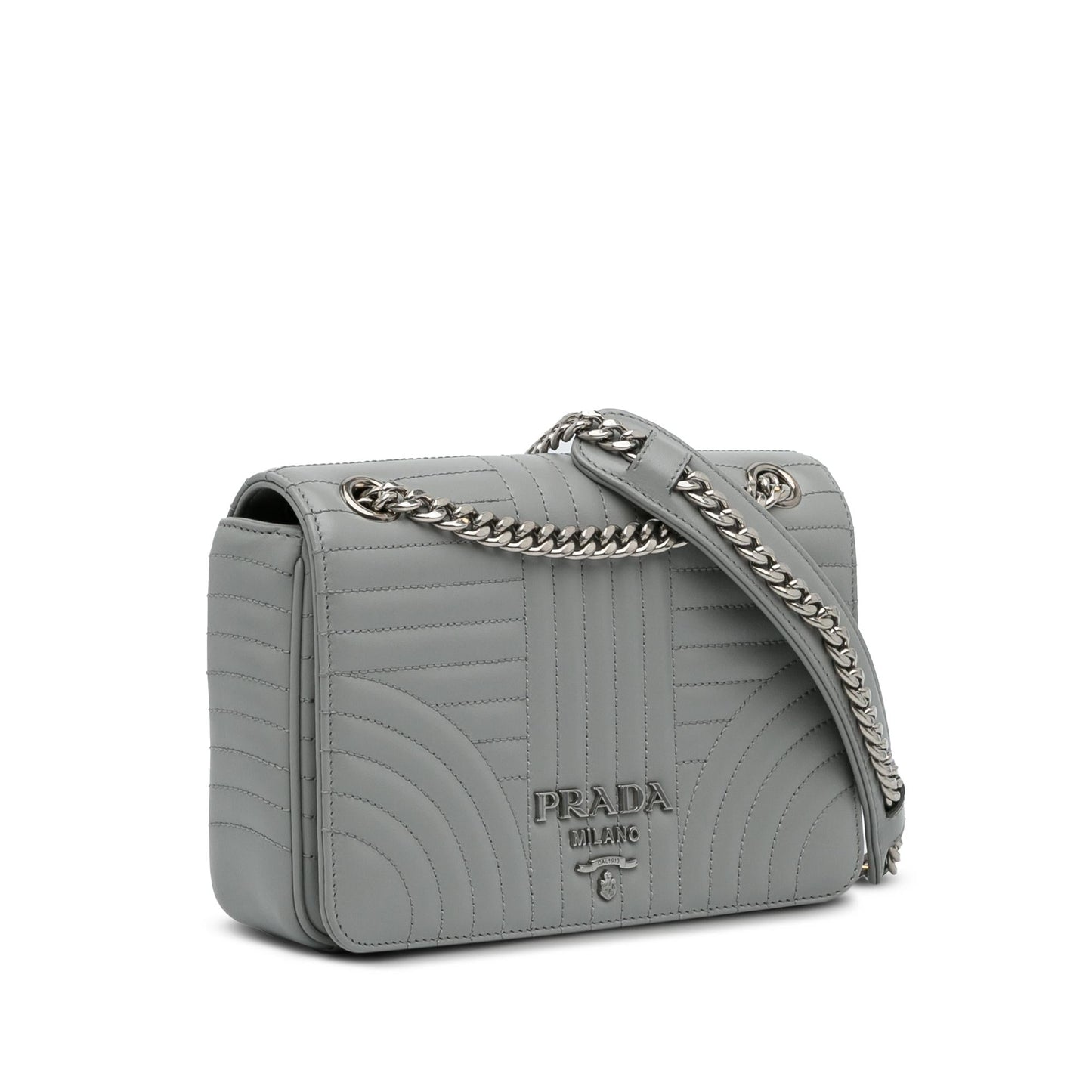 Prada Small Soft Calf Impunture Diagramme Bag (SHG-ZM6RZ0)