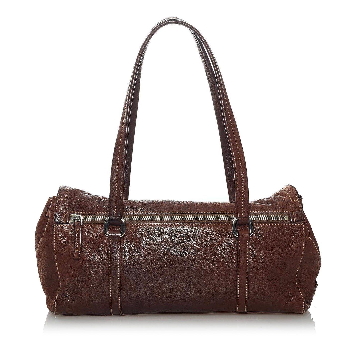 Prada Sound Lock Leather Shoulder Bag (SHG-29925)