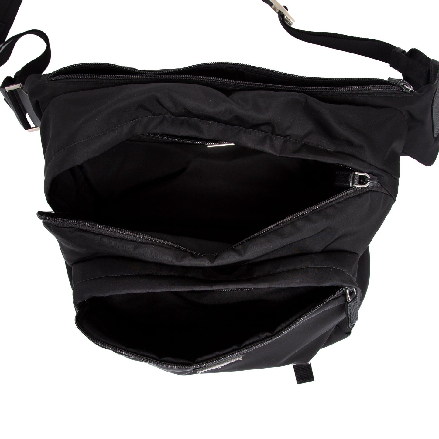 Prada Tessuto Nylon Double Front Pocket Belt Bag