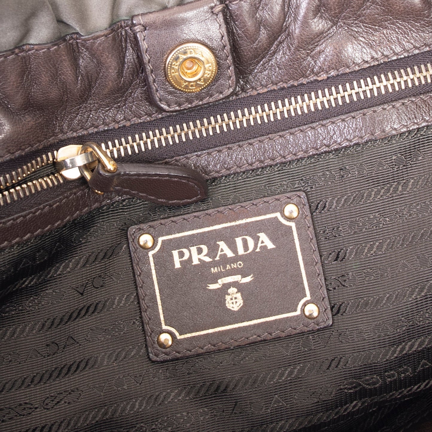 Prada Tessuto Nylon Logo Tote