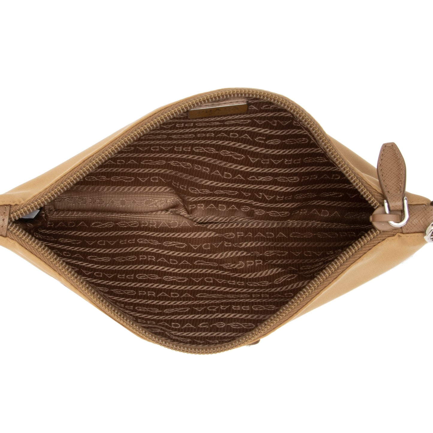 Prada Tessuto Saffiano Piatto Maniglia Wristlet Clutch (SHF-lfeDk8)
