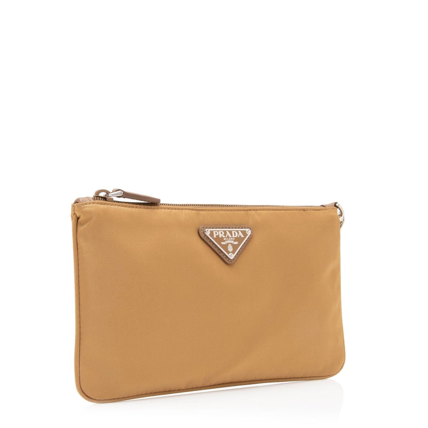 Prada Tessuto Saffiano Piatto Maniglia Wristlet Clutch (SHF-lfeDk8)