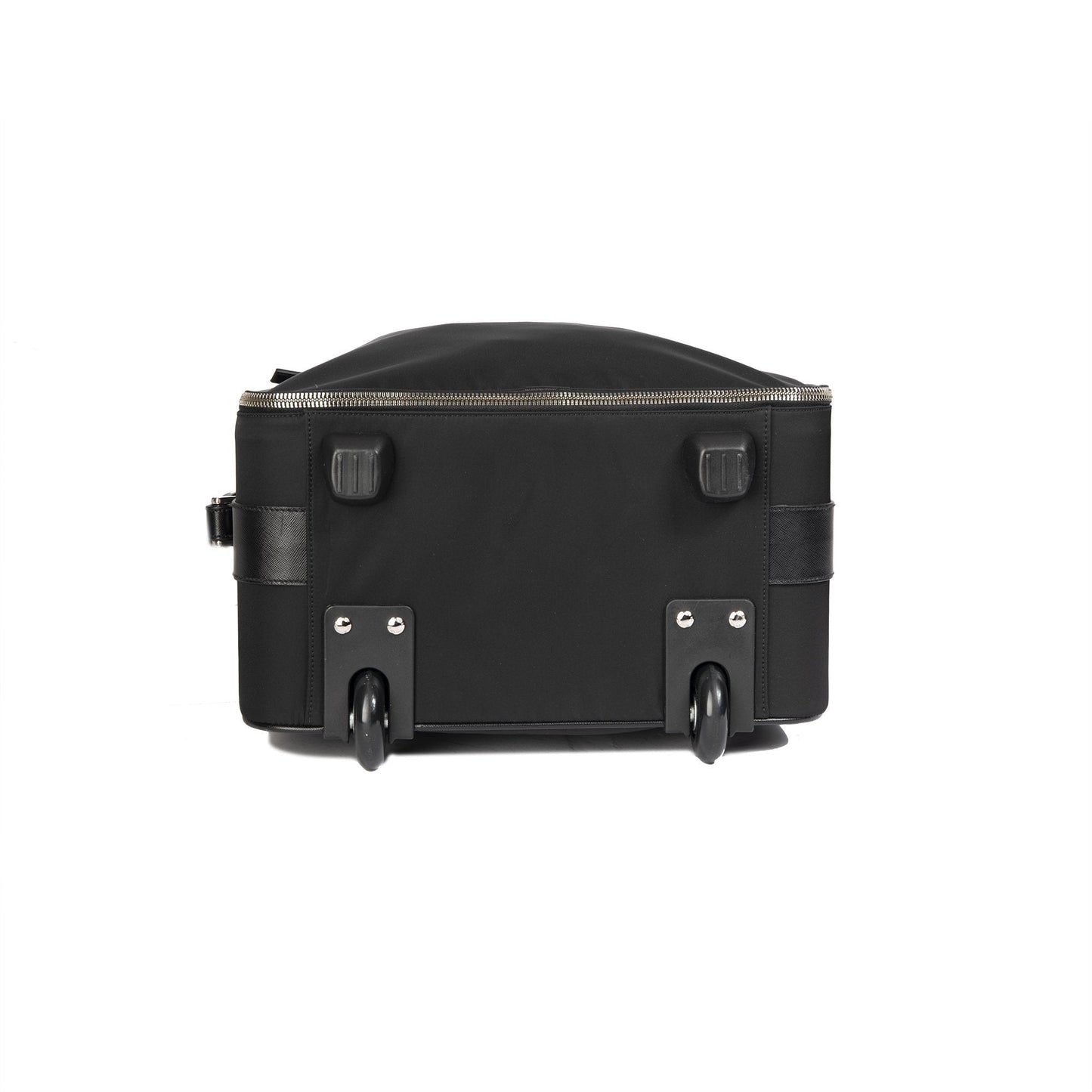 Prada Tessuto Saffiano-Trimmed Trolley Rolling Luggage