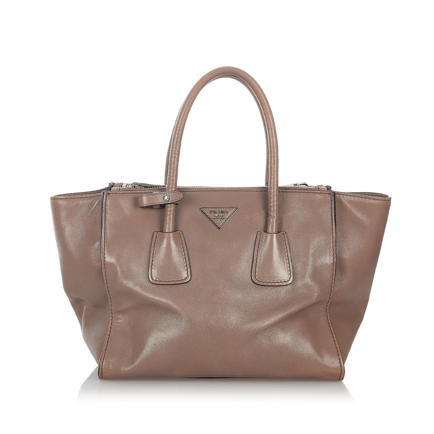 Prada Twin Pocket Leather Satchel (SHG-27027)