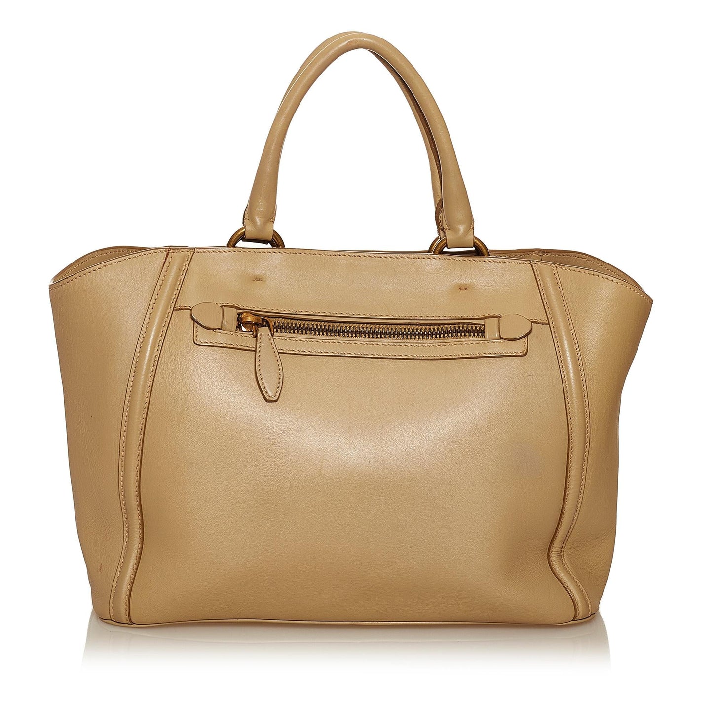 Prada VIsone City Calf Leather Handbag (SHG-29428)