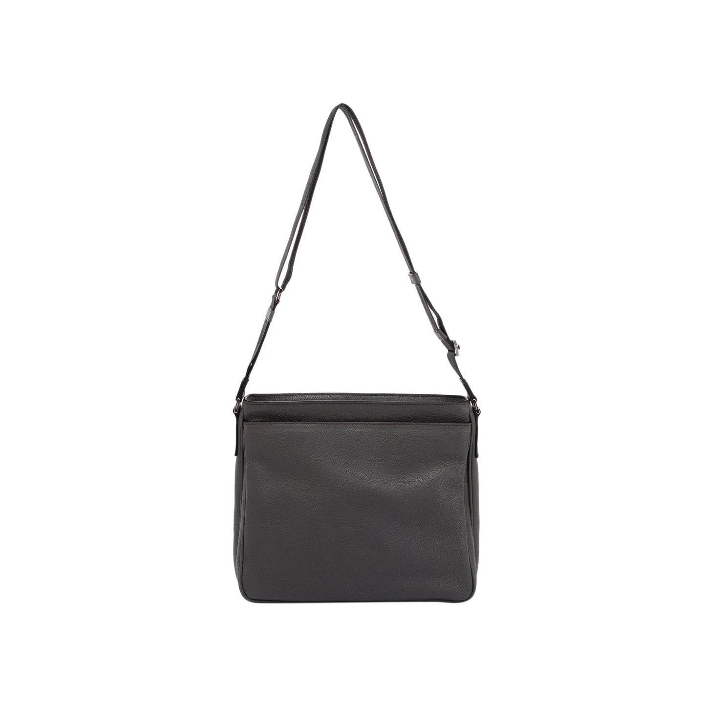 Prada Vitello Daino Front Pocket Zip Messenger Bag