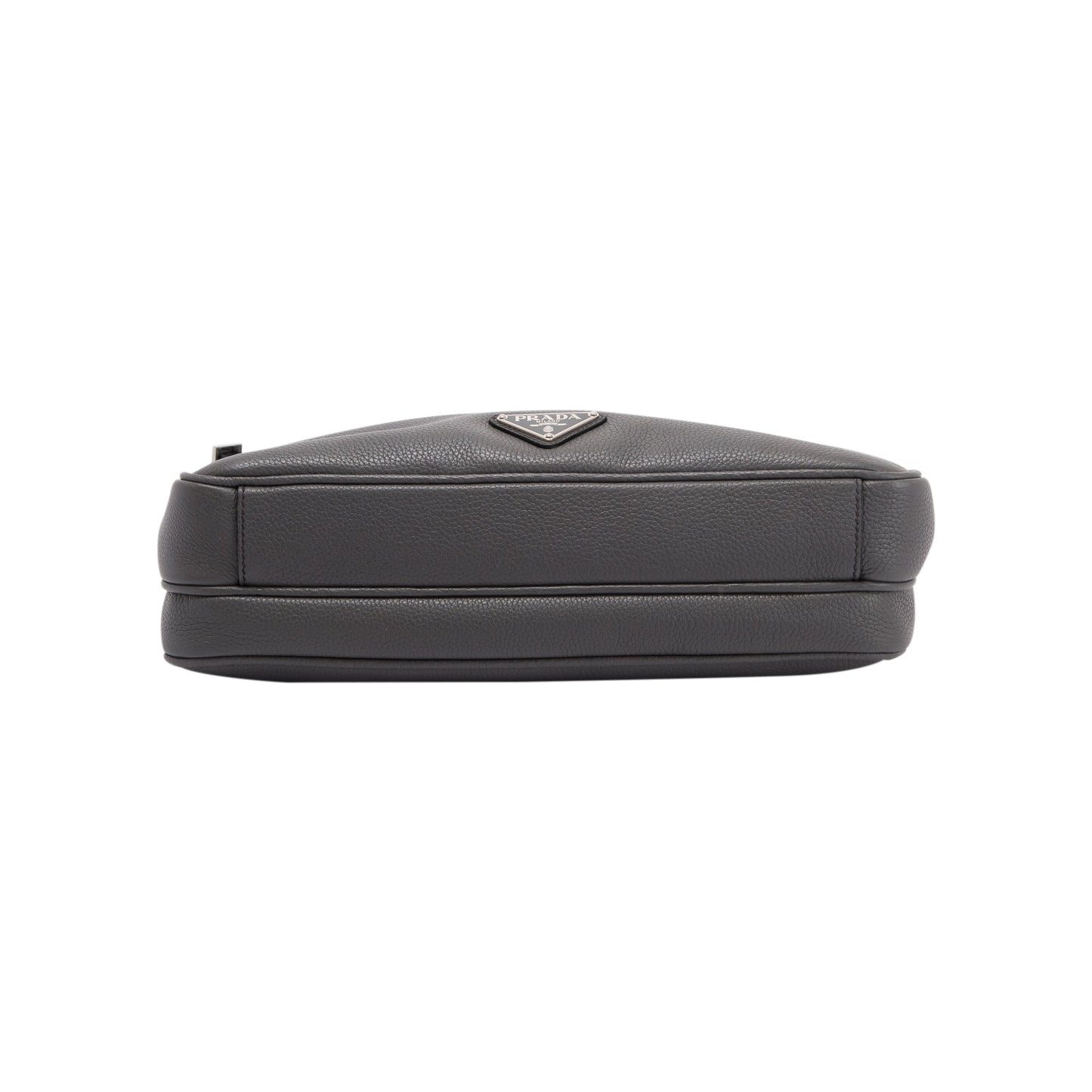 Prada Vitello Daino Front Pocket Zip Messenger Bag
