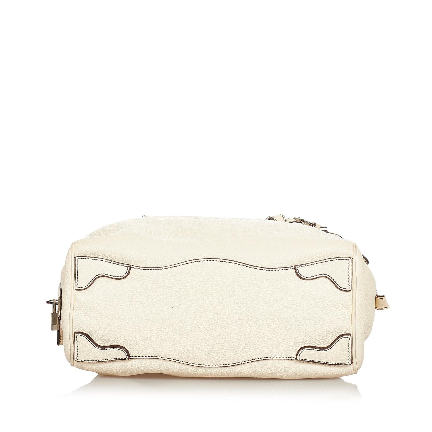 Prada Vitello Daino Logo Handbag (SHG-24212)