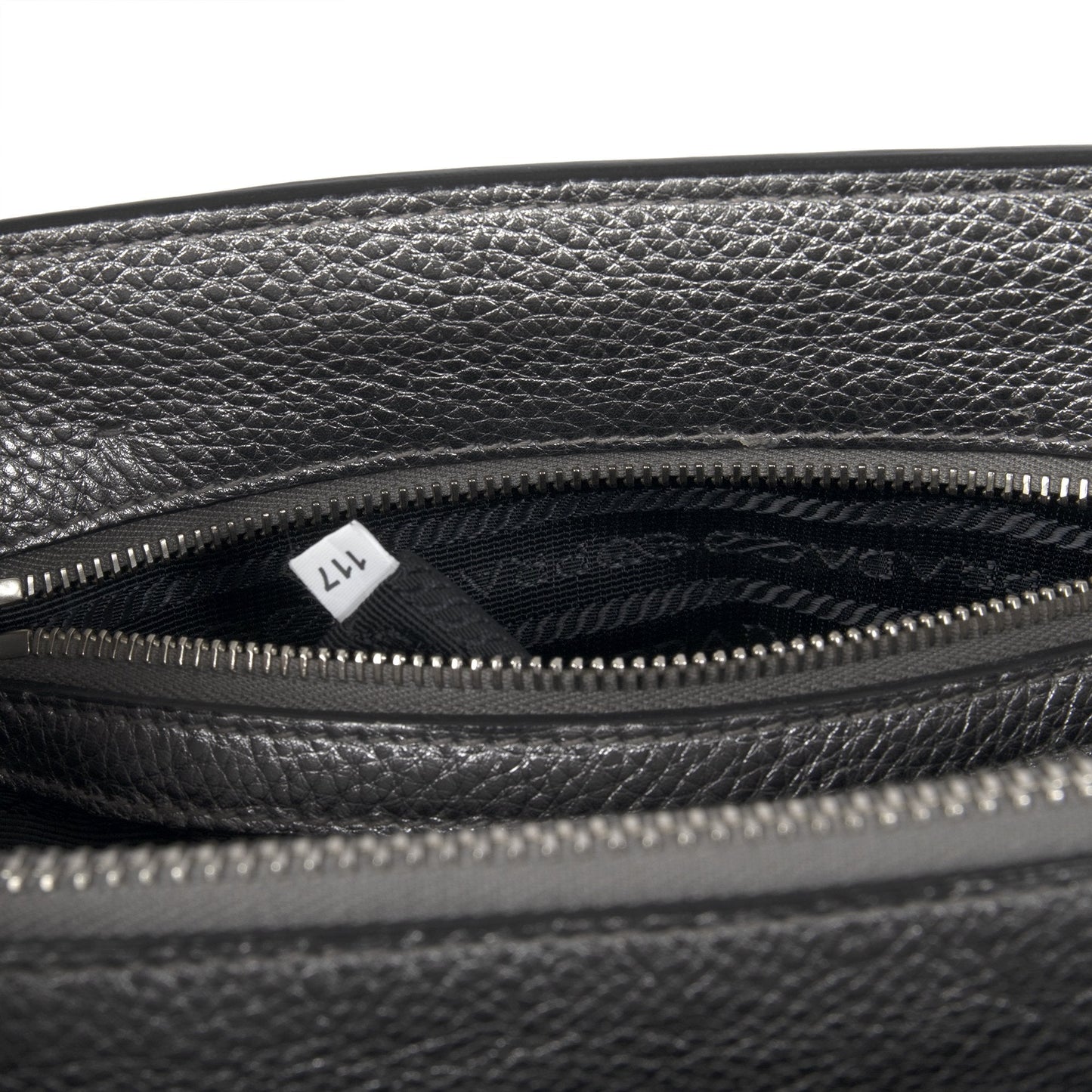 Prada Vitello Daino Metallic Shopping Tote