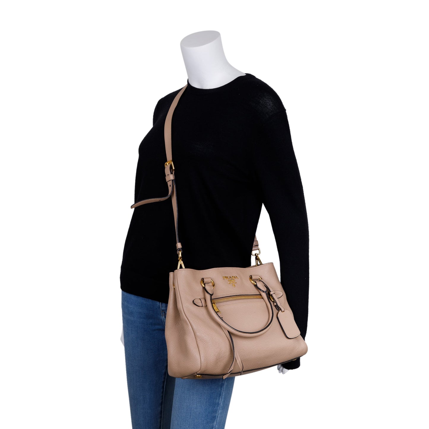 Prada Vitello Daino Phenix Tote