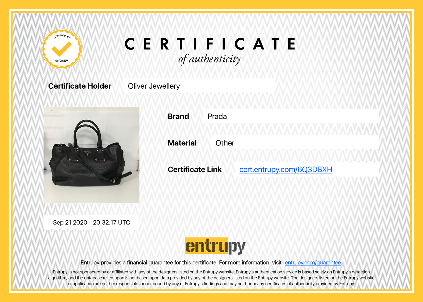 Prada Vitello Daino Satchel