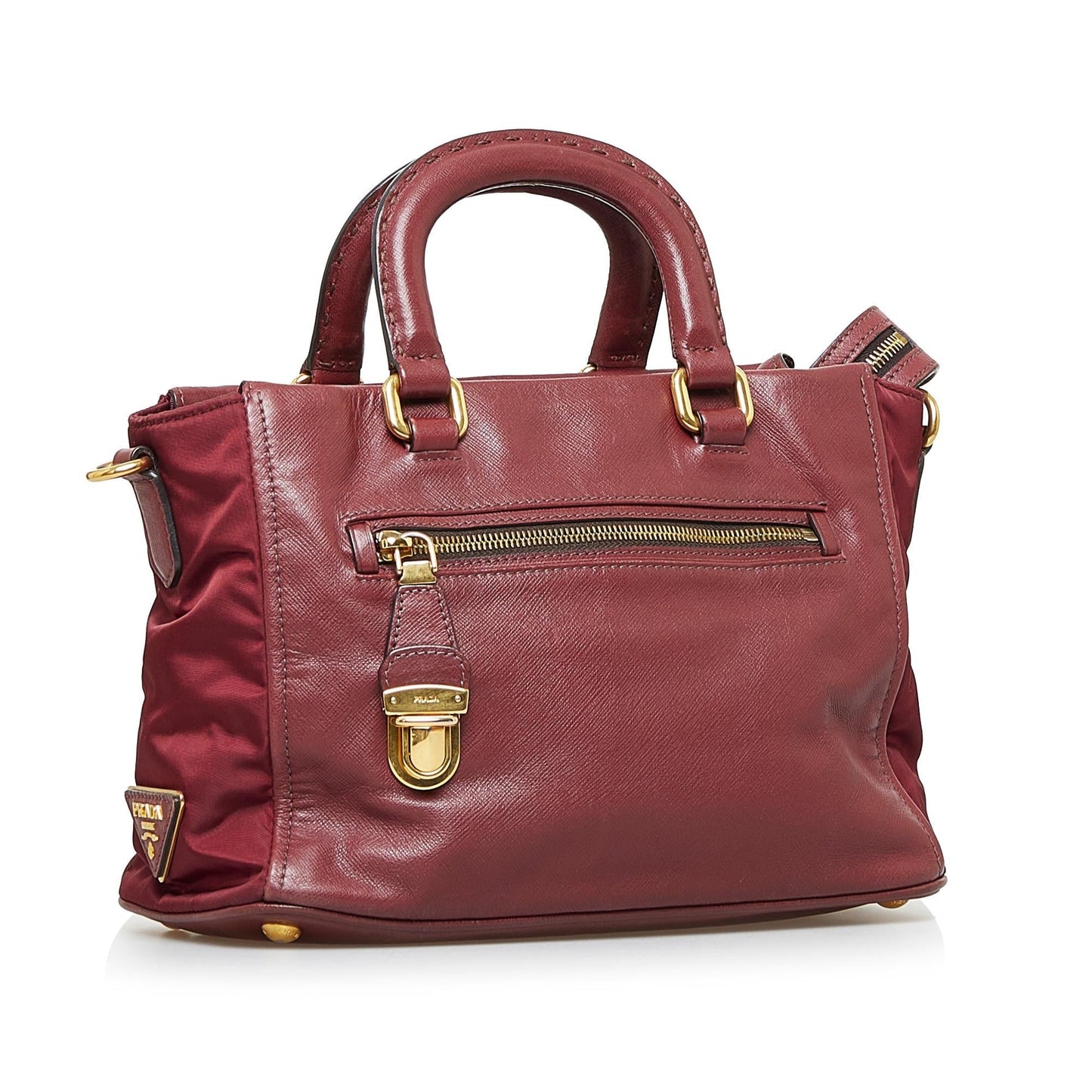 Prada Vitello Daino Satchel (SHG-h2XdEN)