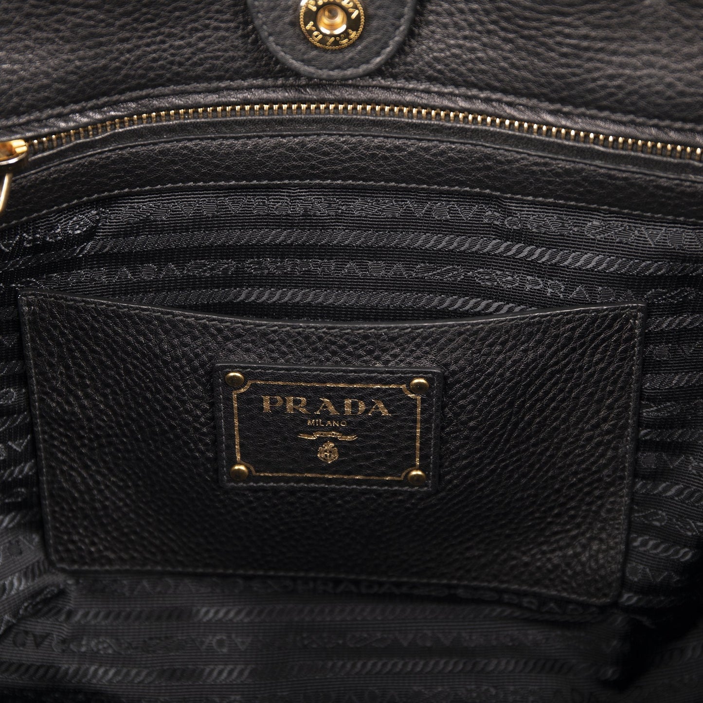 Prada Vitello Daino Shopping Tote