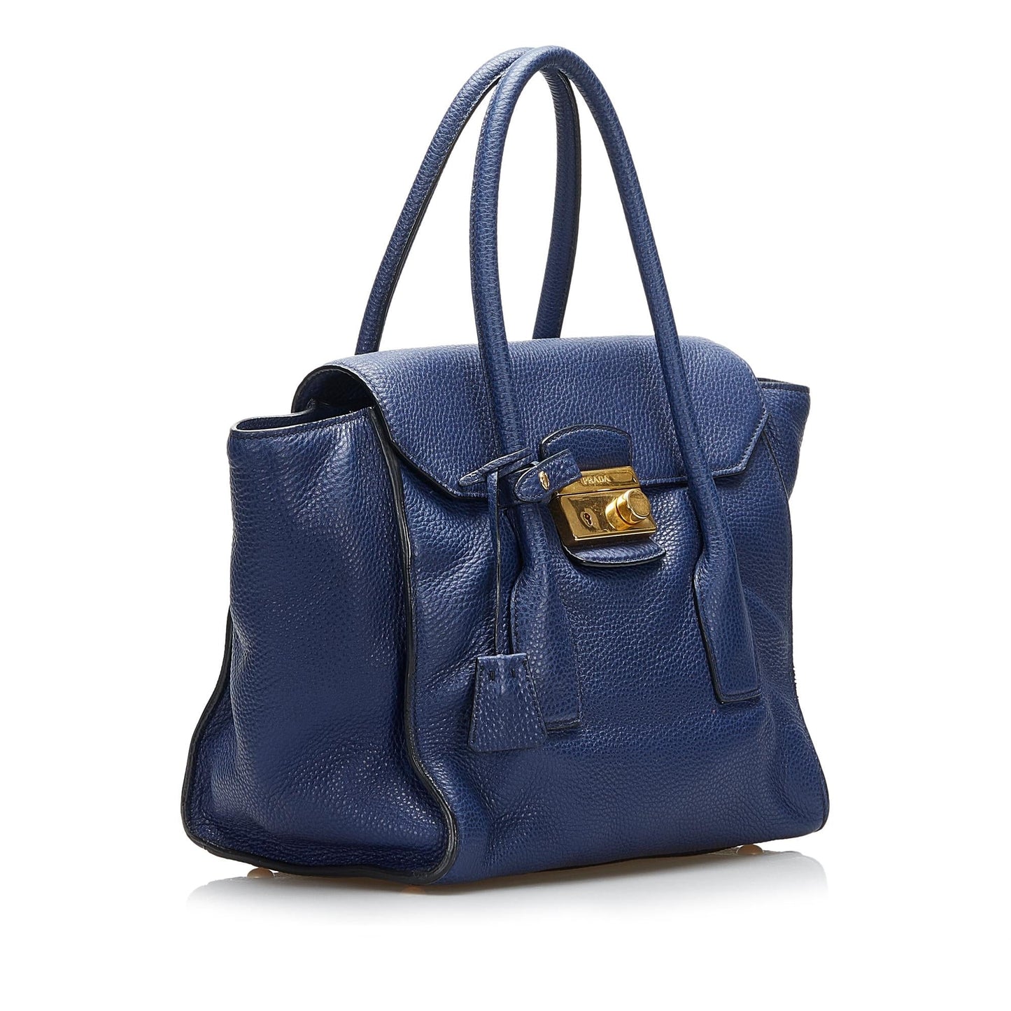 Prada Vitello Daino Sound Lock Satchel (SHG-GPwQEl)