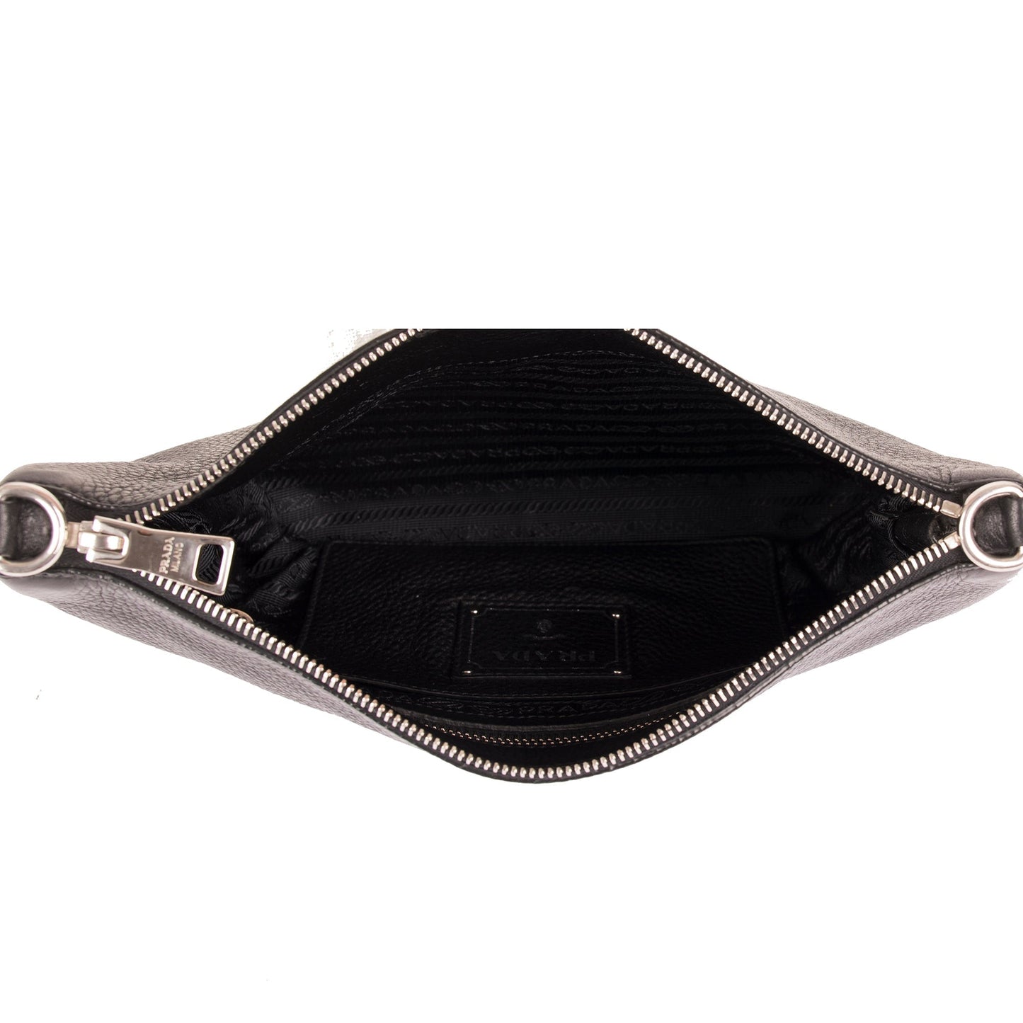 Prada Vitello Daino Zip Crossbody Bag
