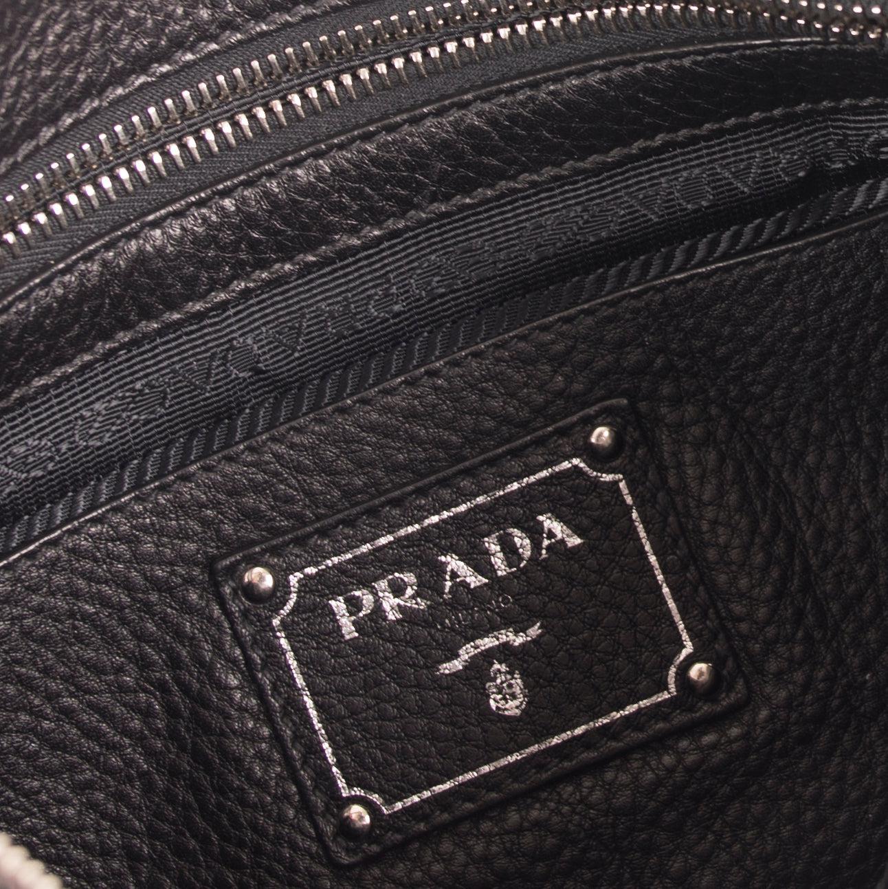 Prada Vitello Daino Zip Crossbody Bag